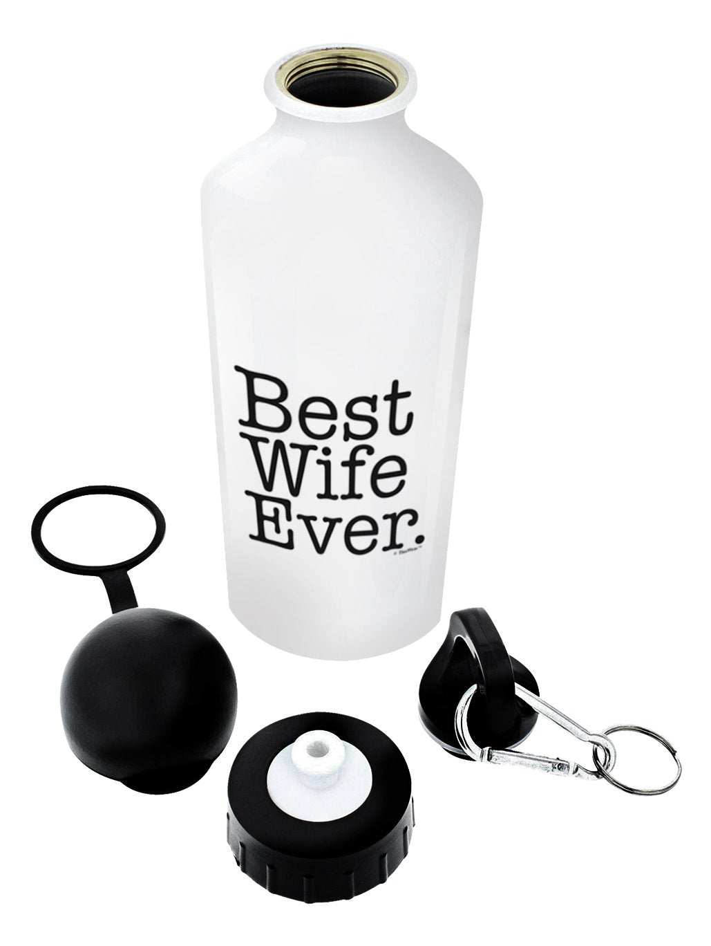 Best Wife Gifts Best Wife Ever Wife Gifts For Women Gift 18Oz Aluminum Water Bottle With Cap & Sport Top