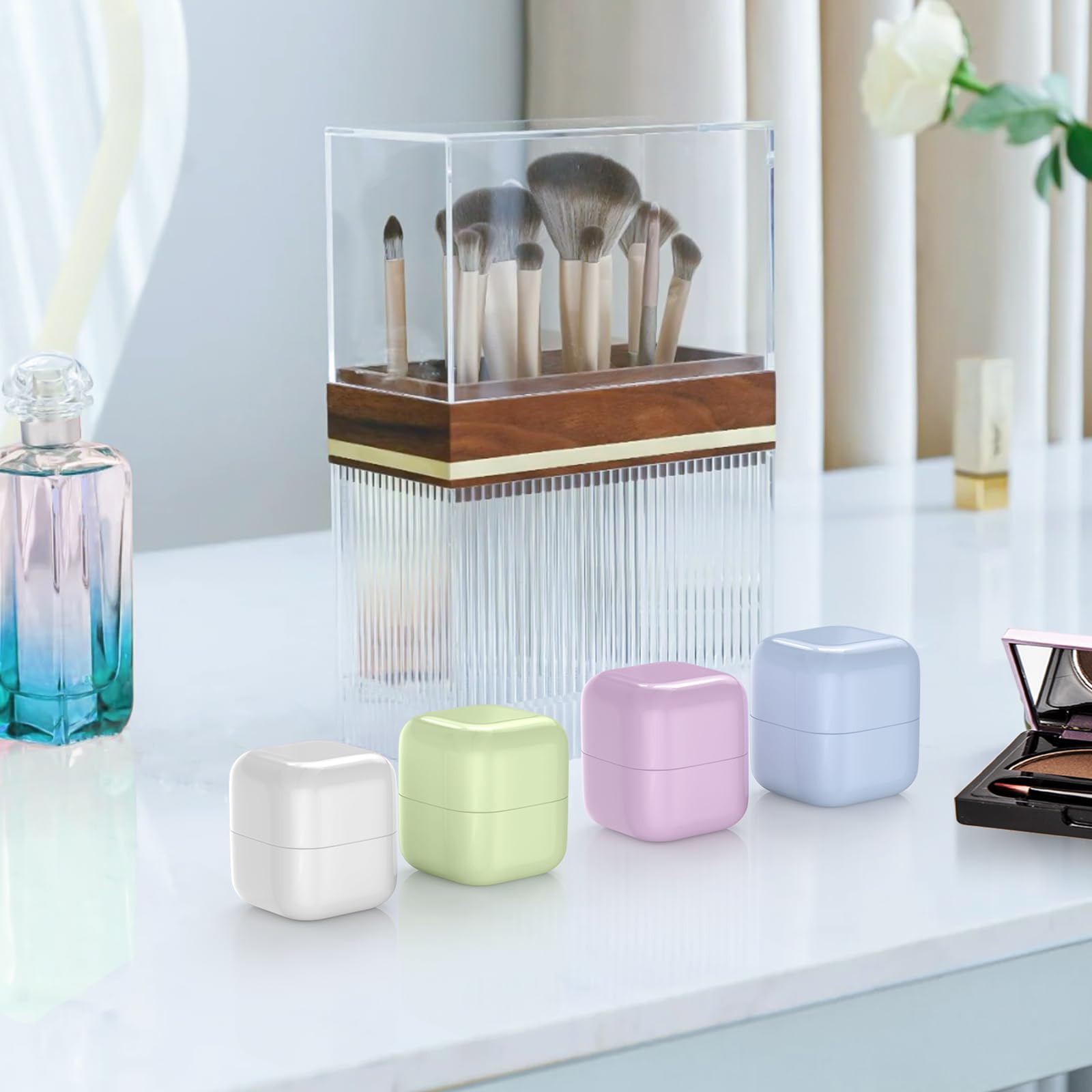 Travel Containers For Toiletries,Tsa Approved 1.7Oz Travel Size Containers, Leak-Proof Travel Essentials With Lid For Cosmetic F