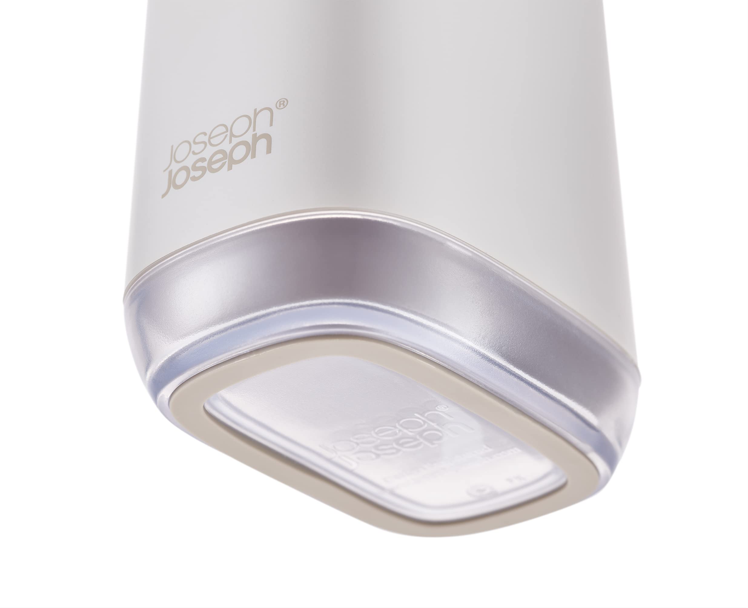 Joseph Joseph Slim Soap Dispenser, Compact And Stylish Design, 12.3Oz Capacity, Ecru
