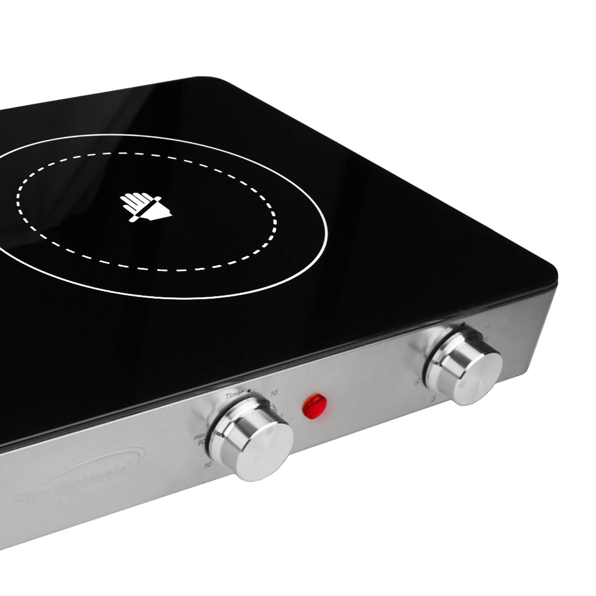Brentwood Select Double Infrared Electric Countertop, 1800-Watt, With Timer, Stainless Steel