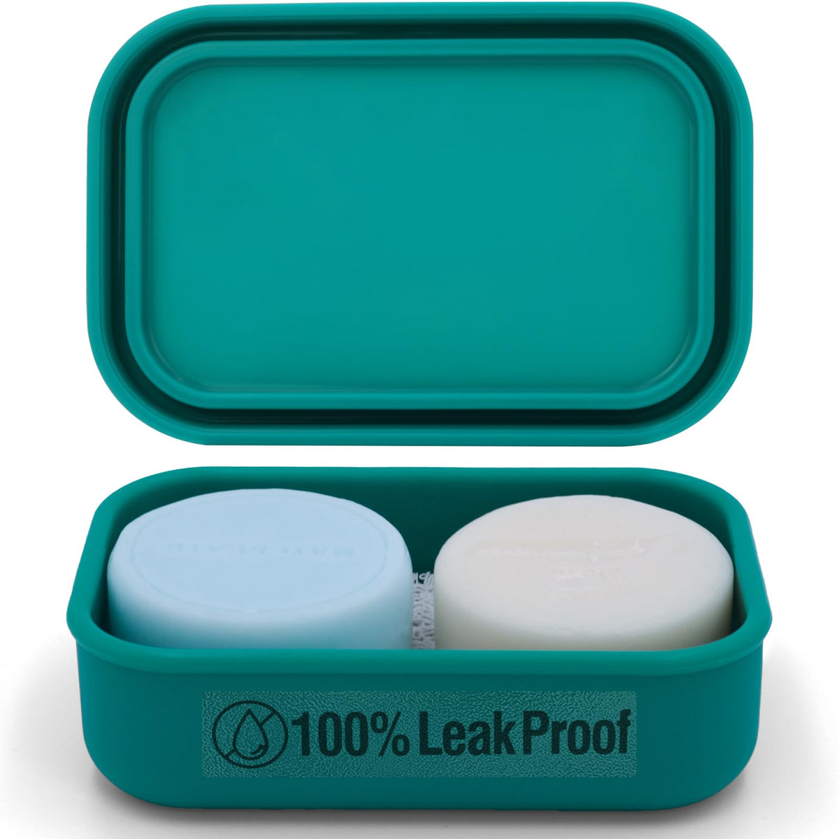 Enhanced Leak Proof Travel Soap Case, Aimaiaimai Silicone Soap Container With Draining Layer, Portable Bar Soap Holder For Bathr