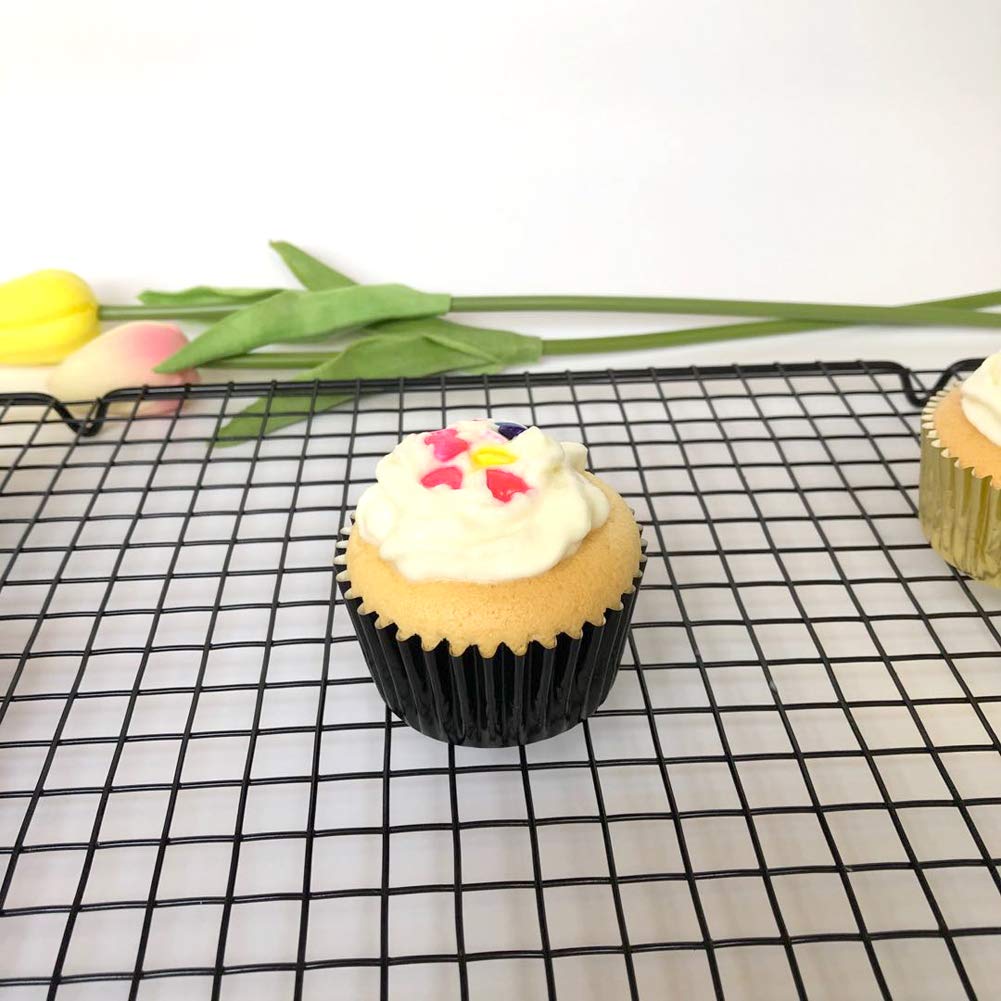 Huaswan Black Foil Cupcake Liners Standard Baking Cups For Party And More, 240-Count