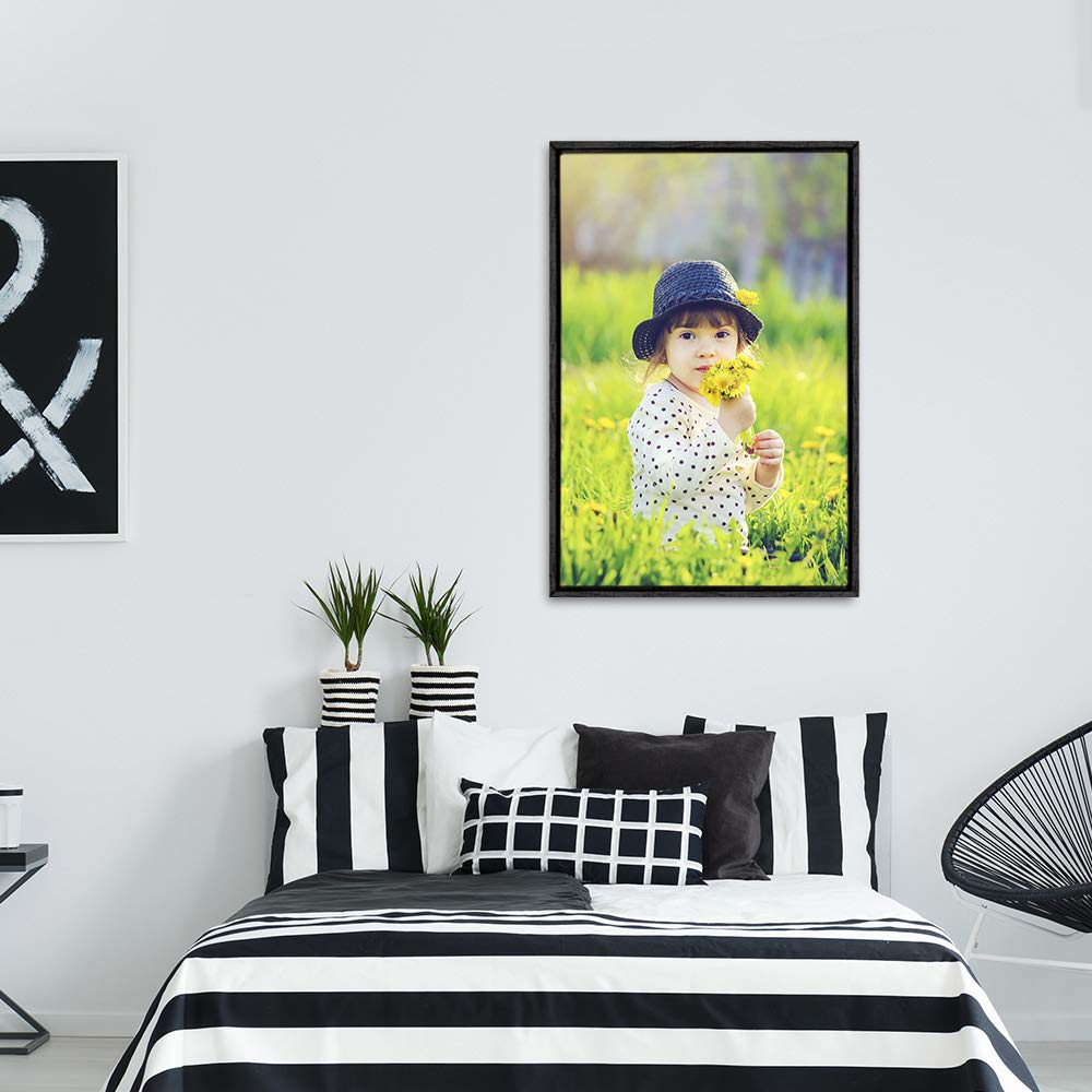 Wall26 Framed Custom Canvas Wall Art For Living Room, Bedroom Canvas Prints For Home Decoration Ready To Hang - 24''X36'', Black