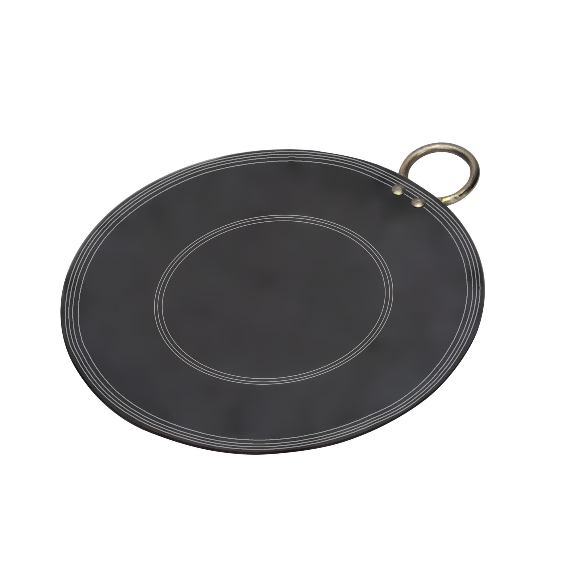 VismayS Pure Iron Strong Riveted Handle Dosa Tawa Uttapam Kallu Tava Thawa With Unique Smooth Edges-First Time In India Metal S