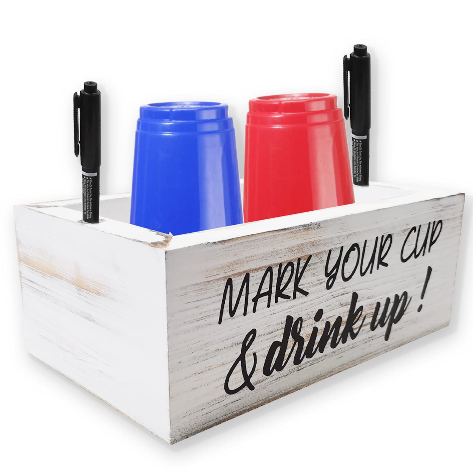 Cup Holder Bathroom Cup Dispenser Decor Mark Your Cup And Drink Up Wood Housewarming Party Cup Holder Dispenser Kitchen Home D