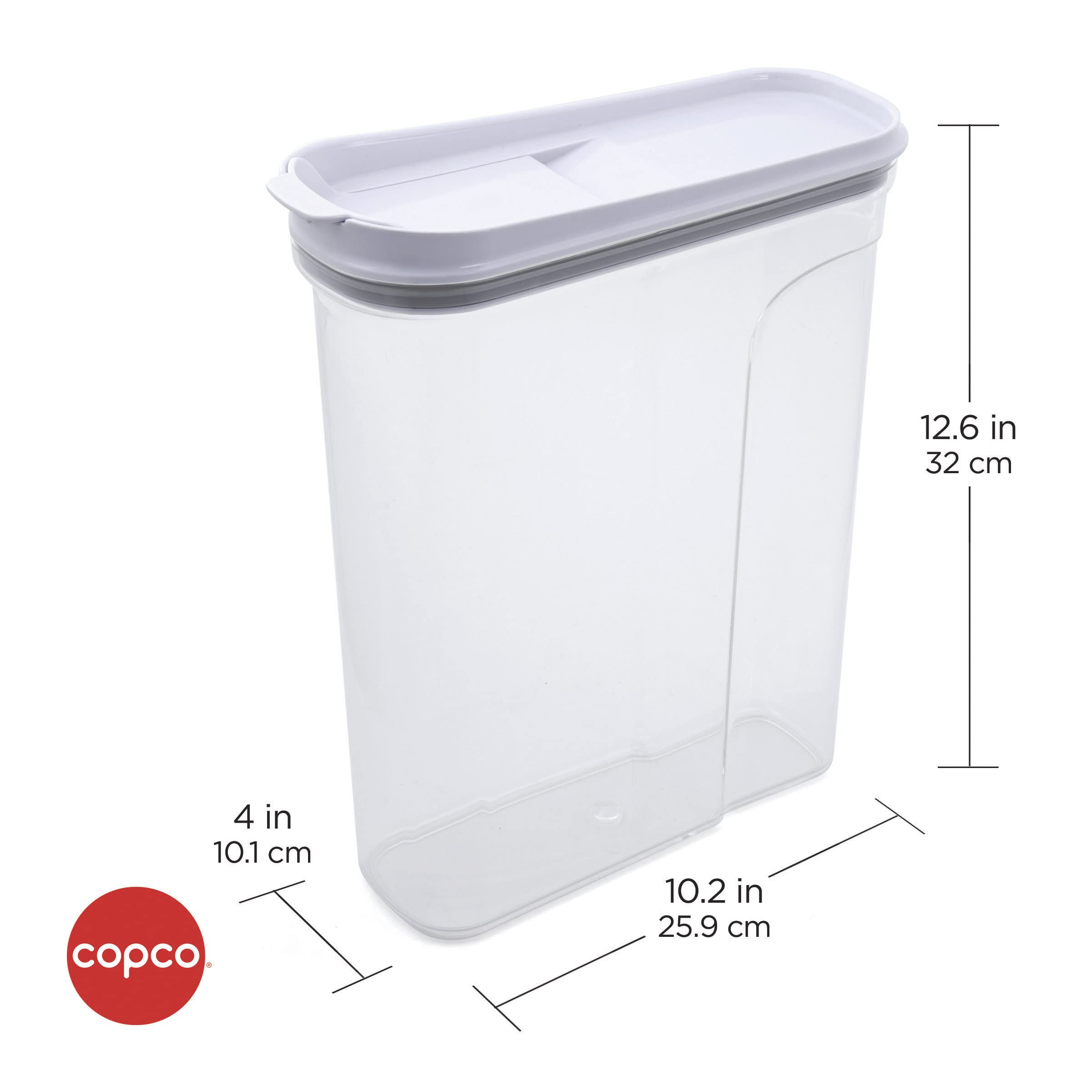 Copco Cereal Storage Container, 4.75-Quart, Clear