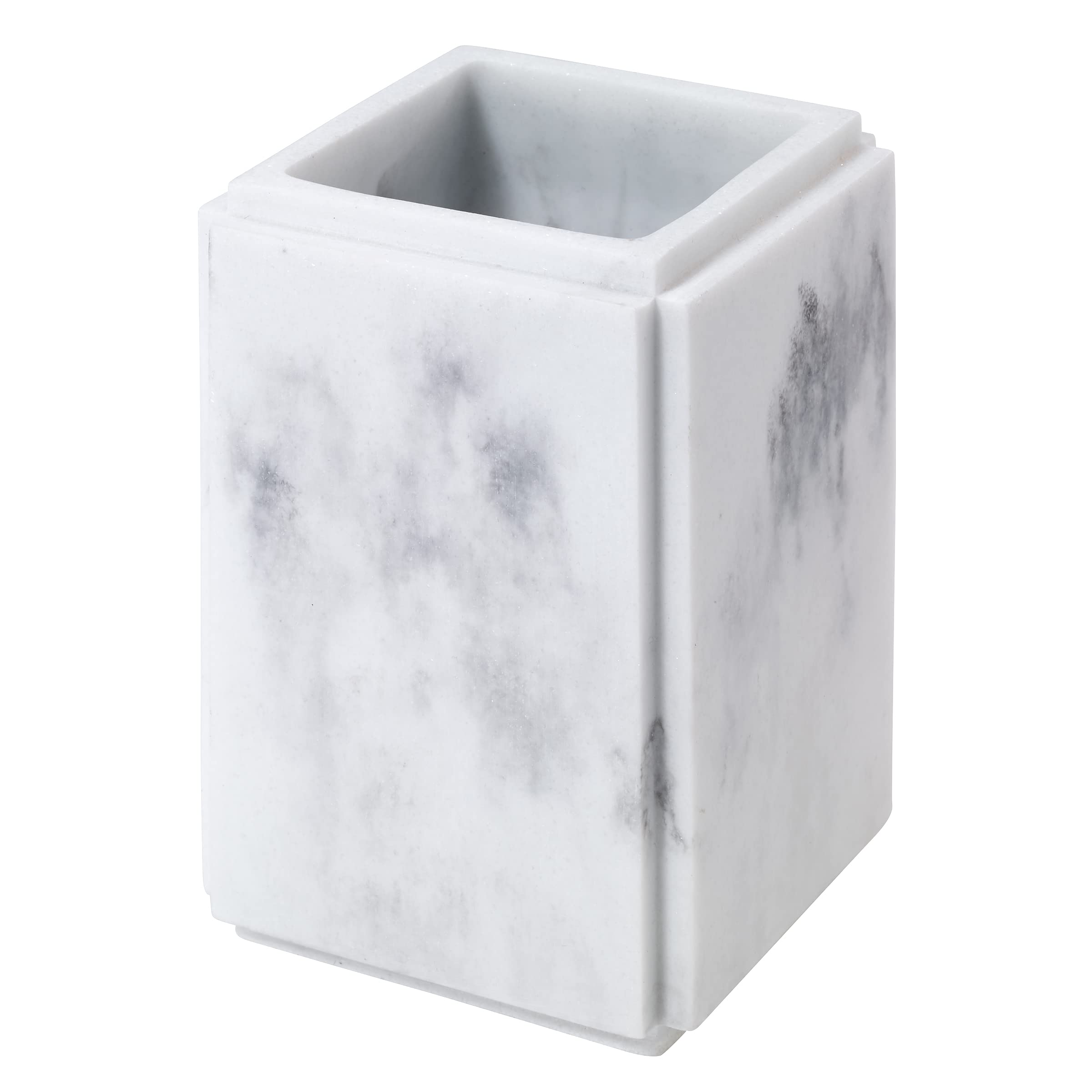 Avanti Linens - Tumbler, Resin Countertop Decor, Marble Inspired Bathroom Accessories (Catania Collection)