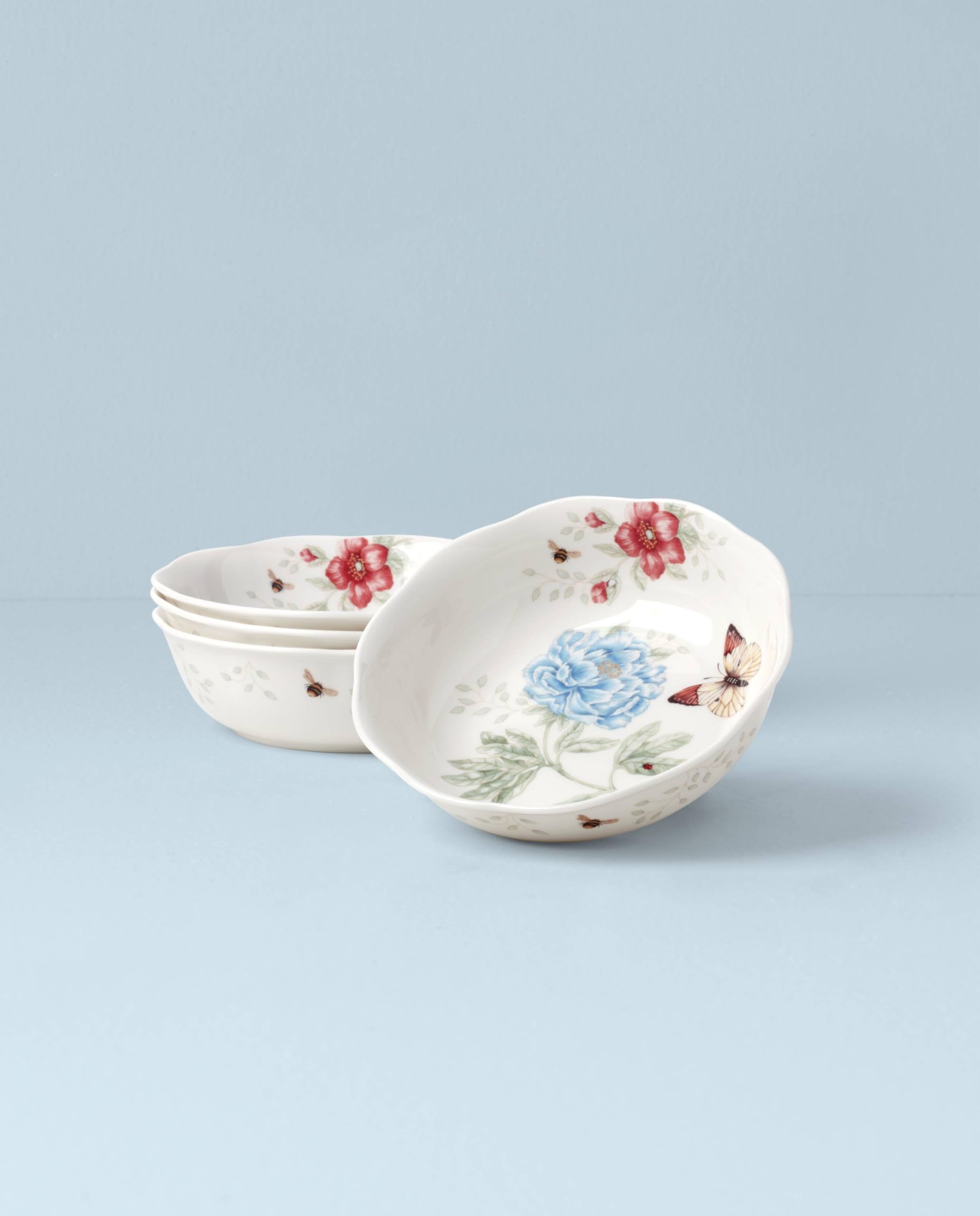 Lenox Butterfly Meadow Soup Bowls, Set Of 4, 4 Count, Multi