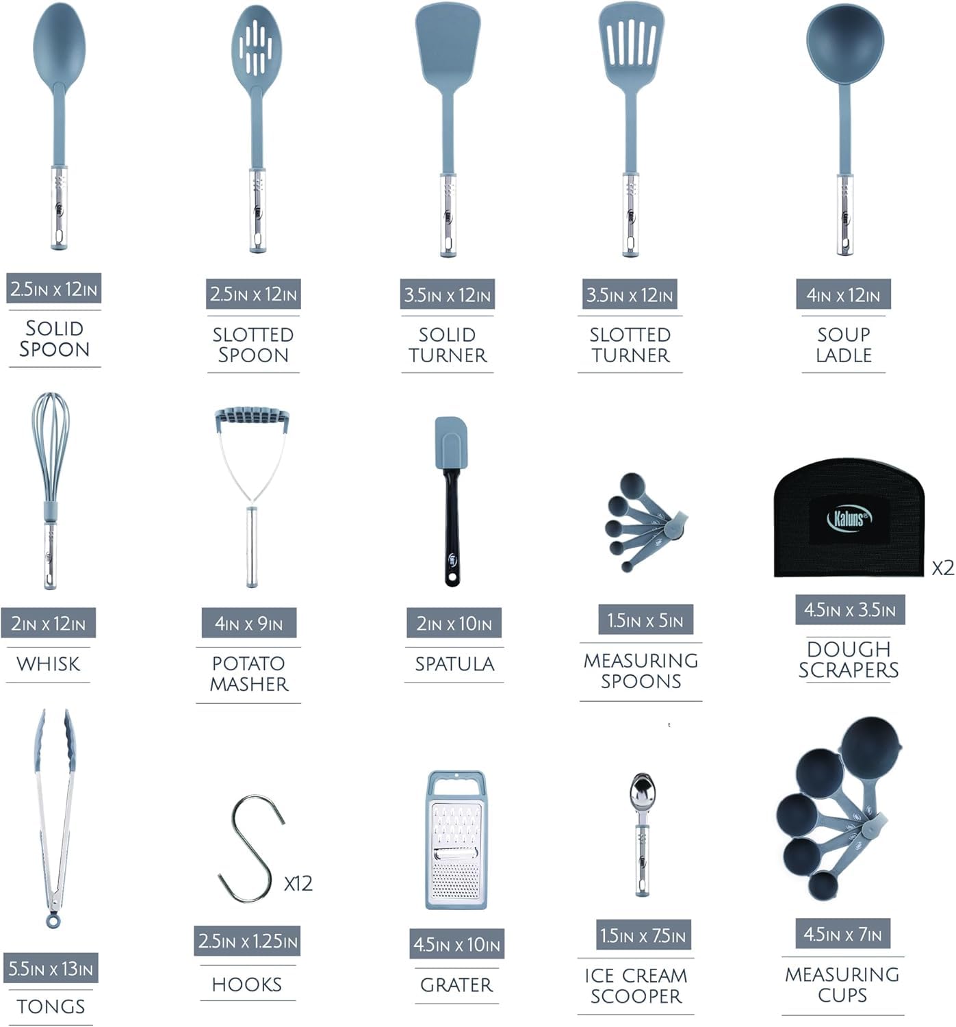 Kitchen Utensils Set 35 Pcs Cooking Utensils Set, Nonstick And Heat Resistant Nylon Stainless Steel Silicone Spatula Set - Kitch