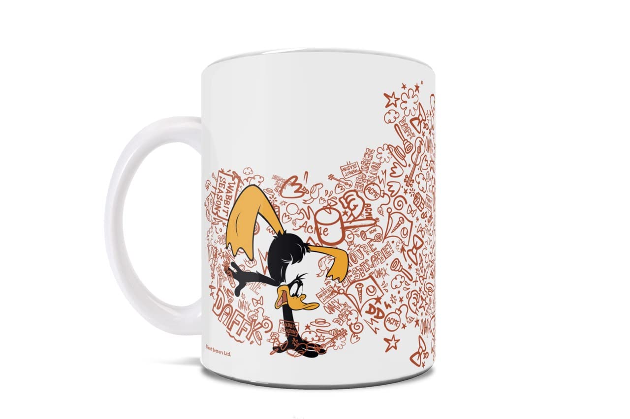 Trend Setters Looney Tunes - Daffy Duck ACME Action - 11 oz Ceramic Coffee or Tea Mug - Officially Licensed Merchandise - Perfec