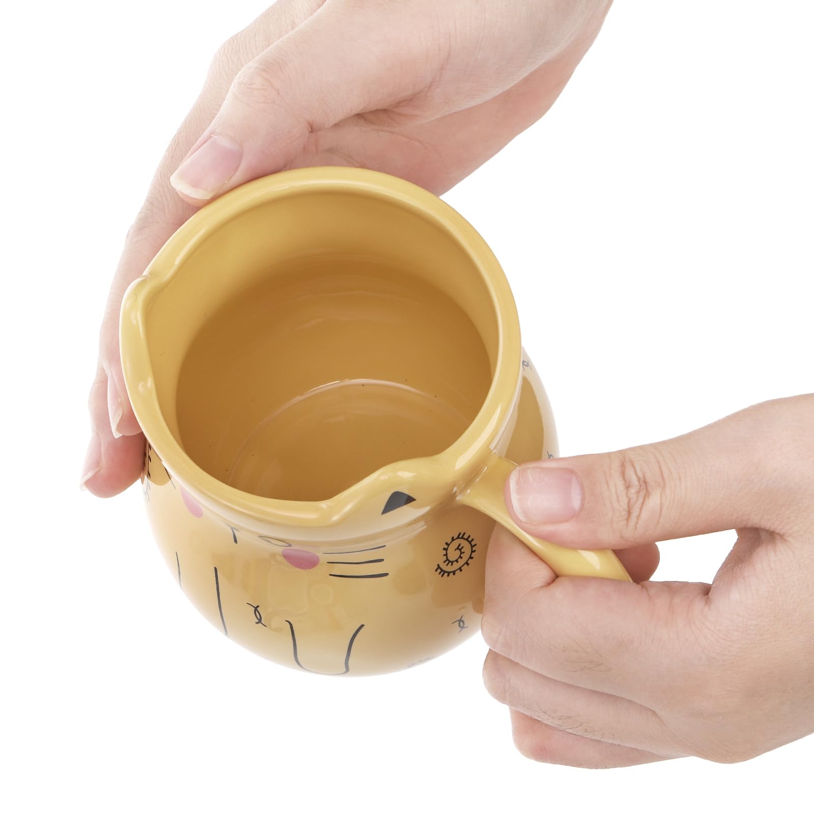 Yarlung Set Of 4 Cat Mug With Handle, 12 Oz Cute Ceramic Coffee Mugs Set Novelty Cartoon Cat Gift For Mother'S Day, Cat Lovers,