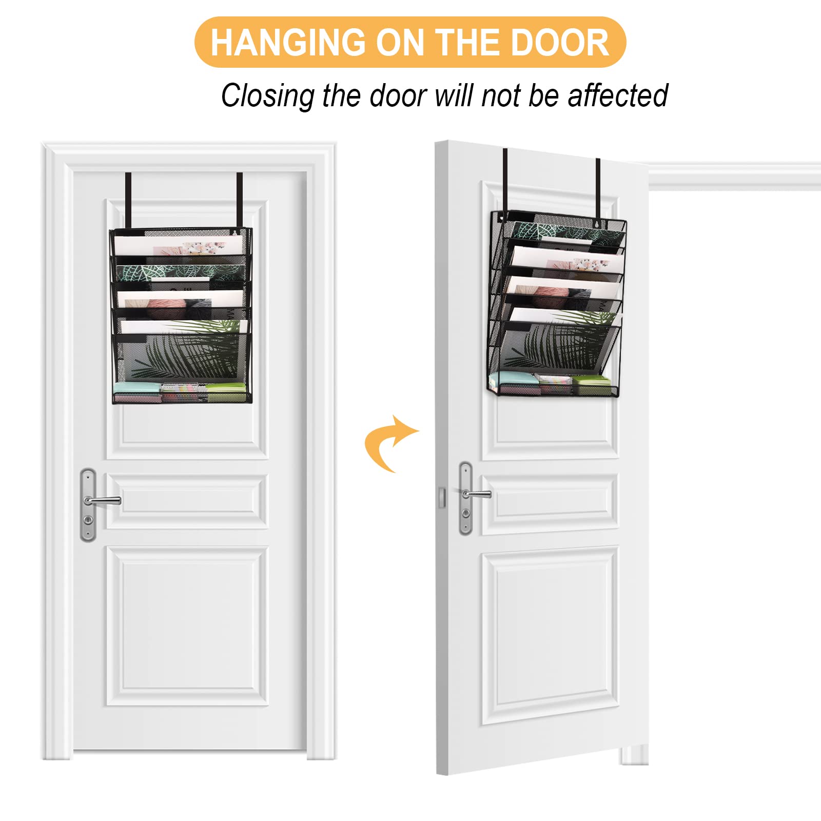 Easepres Hanging Organizer Cubicle File Holder - Wall Mount Storage, Office Cubical Accessories