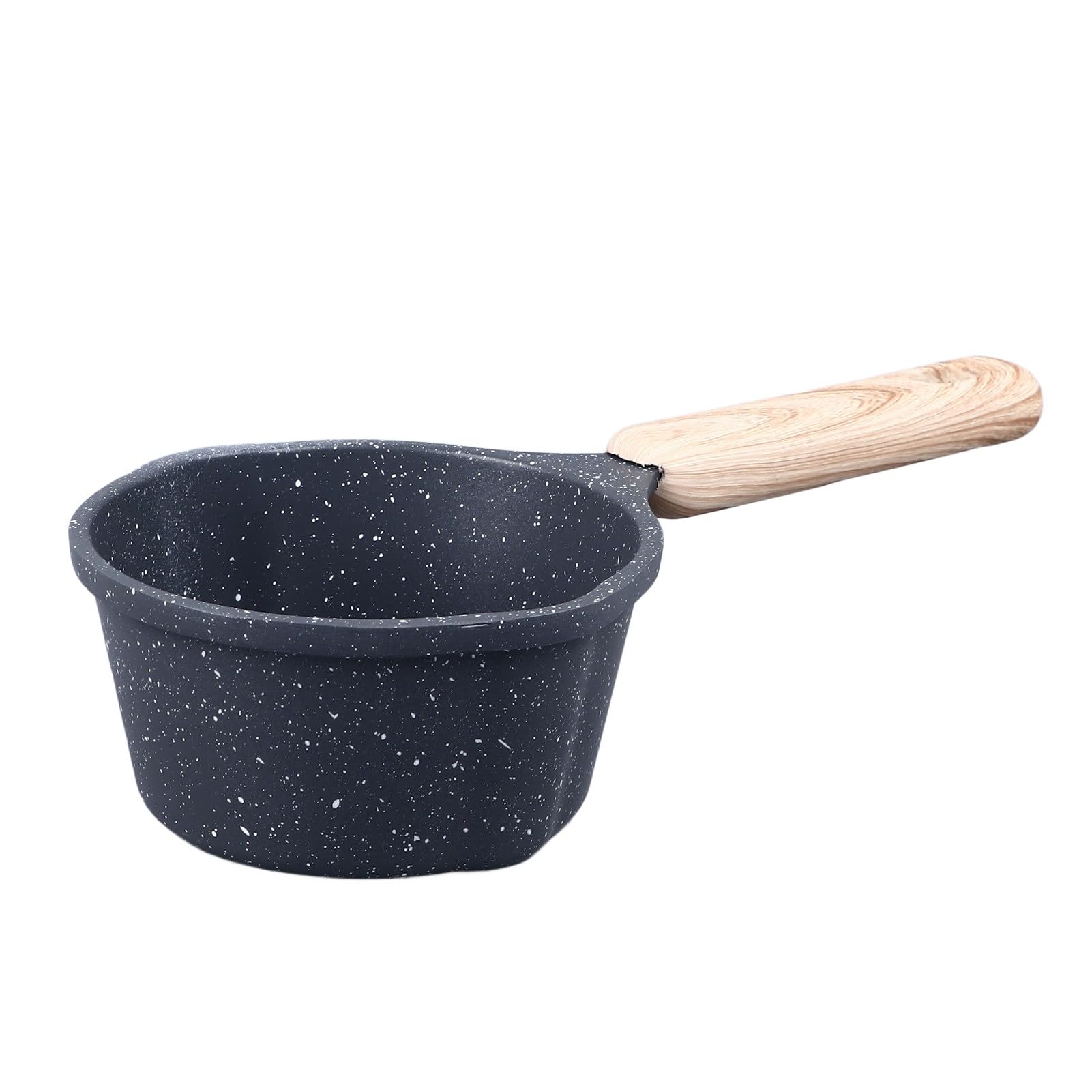 Fydun Kitchen Stovetop Sauce Frying Pan, Prevents Stick Deepening Height Aluminum Nonstick Milk Pan 14cm Pans Non Stick 1 Quart 