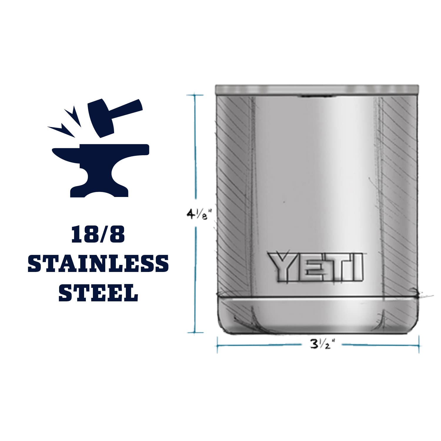 Yeti Rambler 10 Oz Lowball, Vacuum Insulated, Stainless Steel With Magslider Lid, Nordic Purple
