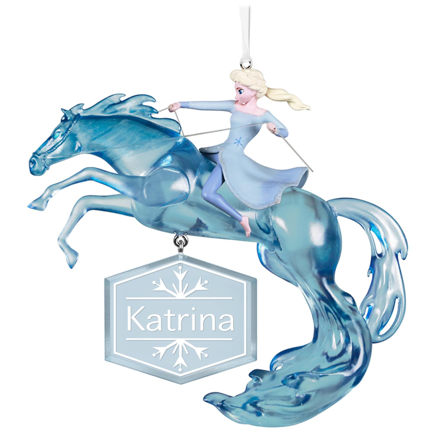 Hallmark Keepsake Personalized Christmas Ornament 2025, Disney Frozen 2 Elsa and Nokk, Gifts for Disney Fans