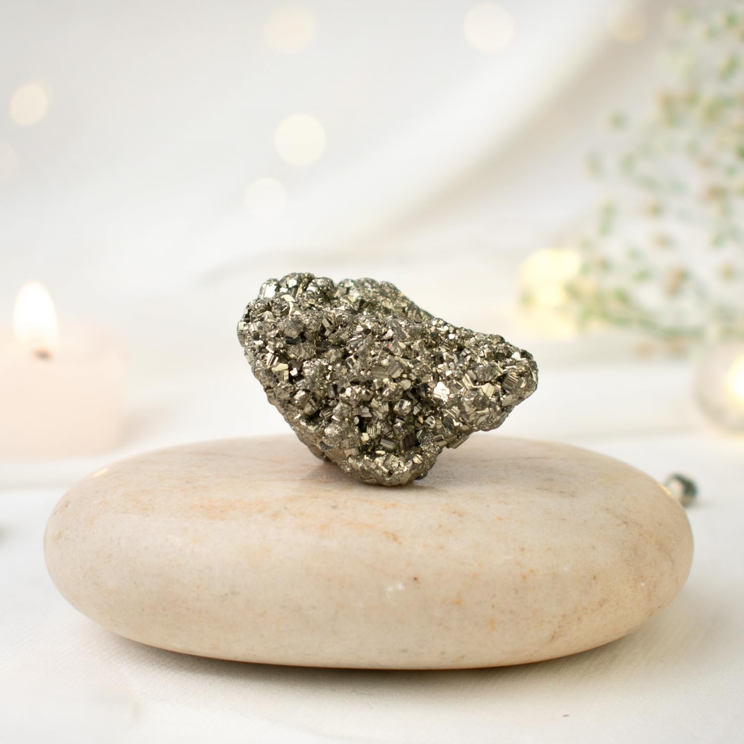Astrotalk Raw Pyrite Stone Original | 100% Natural Pyrite Stone for Wealth & Prosperity | Energized by Top Astrologers | Financial Growth, Confidence & Success | Vastu Items for Home (50–75g)