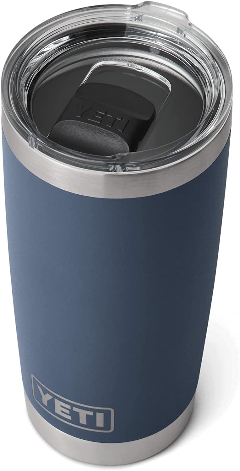 Yeti Rambler 20 Oz Tumbler, Stainless Steel, Vacuum Insulated With Magslider Lid, Navy