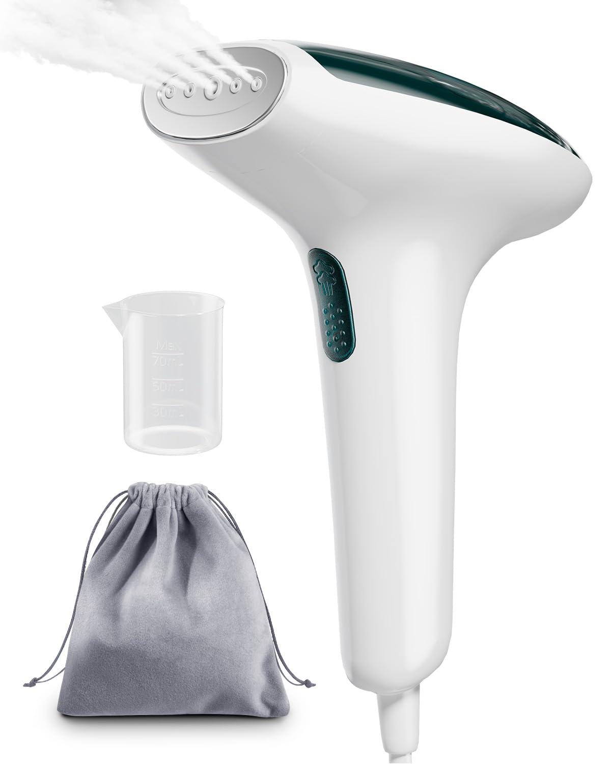 Cpworld Steamer For Clothes, Portable Mini Travel Garment Steamer, 20-Second Fast Heat-Up, Strong Penetrating Steam, Handheld St