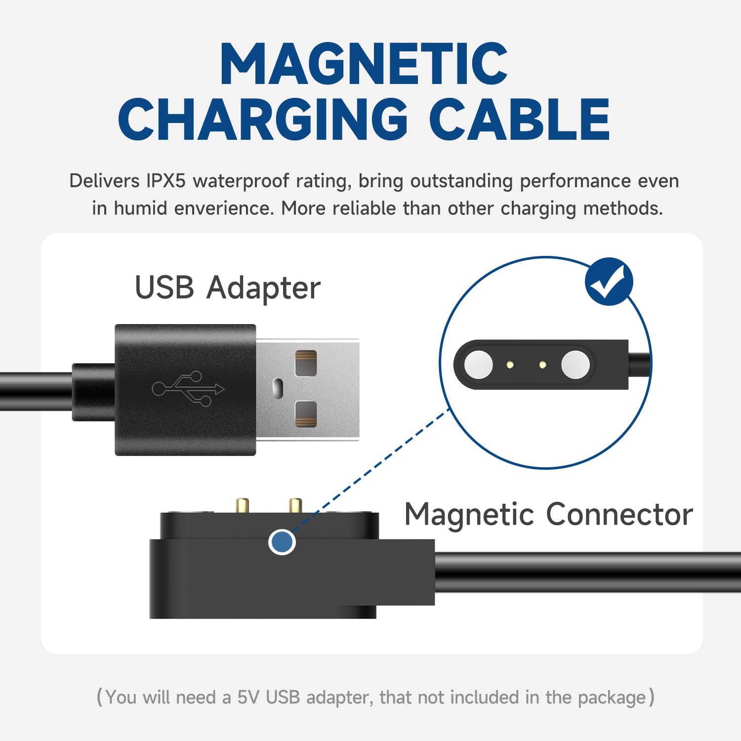 AIKE 17oz. Touch-Free Rechargeable Automatic Liquid Soap Dispenser for Kitchen Dish Soap