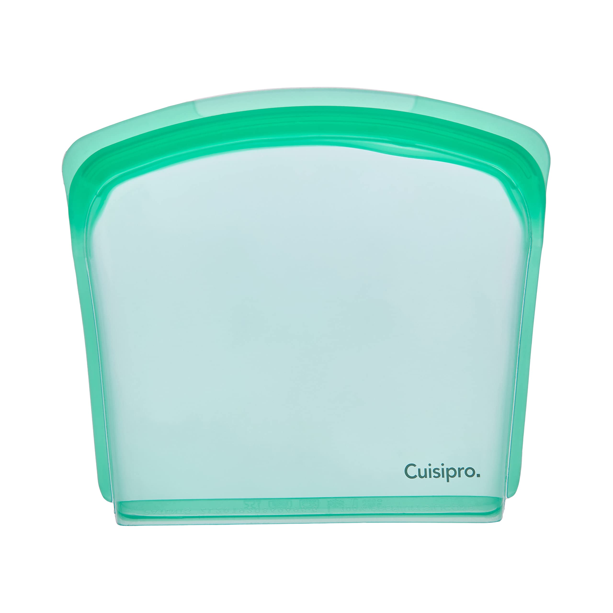 Cuisipro Silicone Reusable Leakproof Bag, 27 Ounce, Green