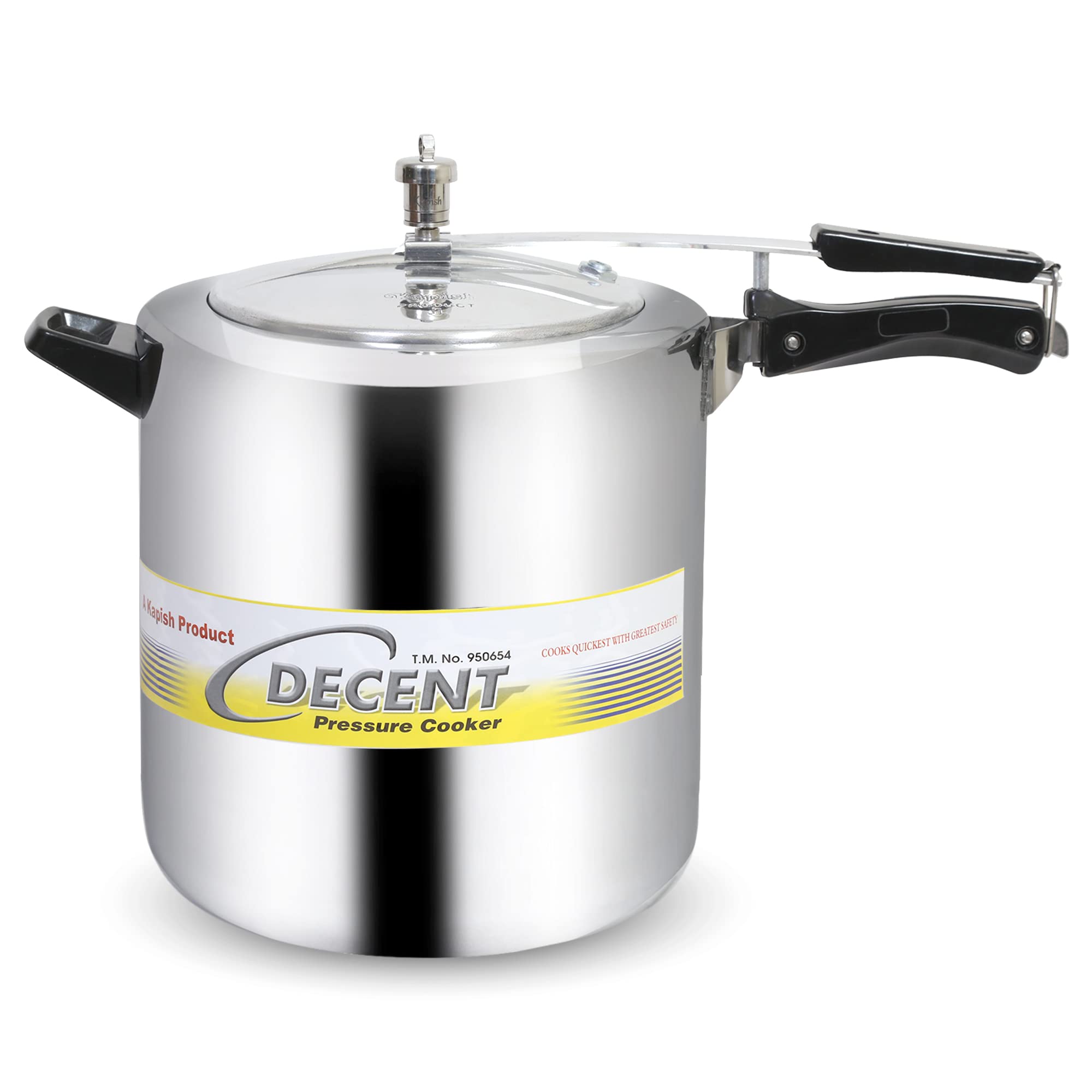 Decent Classic Aluminium 15 L Pressure Cooker (Aluminium) Isi Marked
