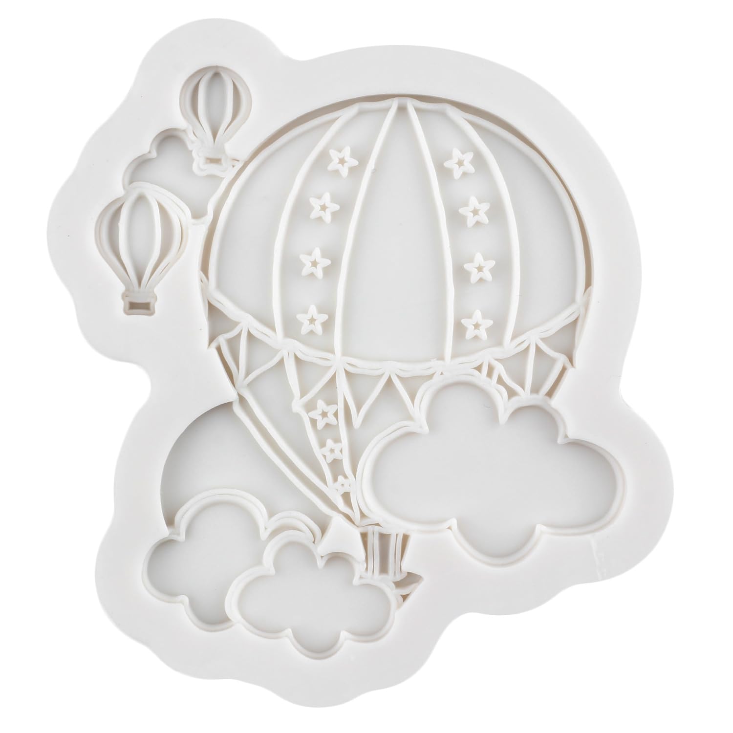 Rfghac Hot Air Balloon Fondant Mold Cloud Balloon Cake Decorating Silicone Molds For Cupcake Topper Cake Decoration Chocolate Ca