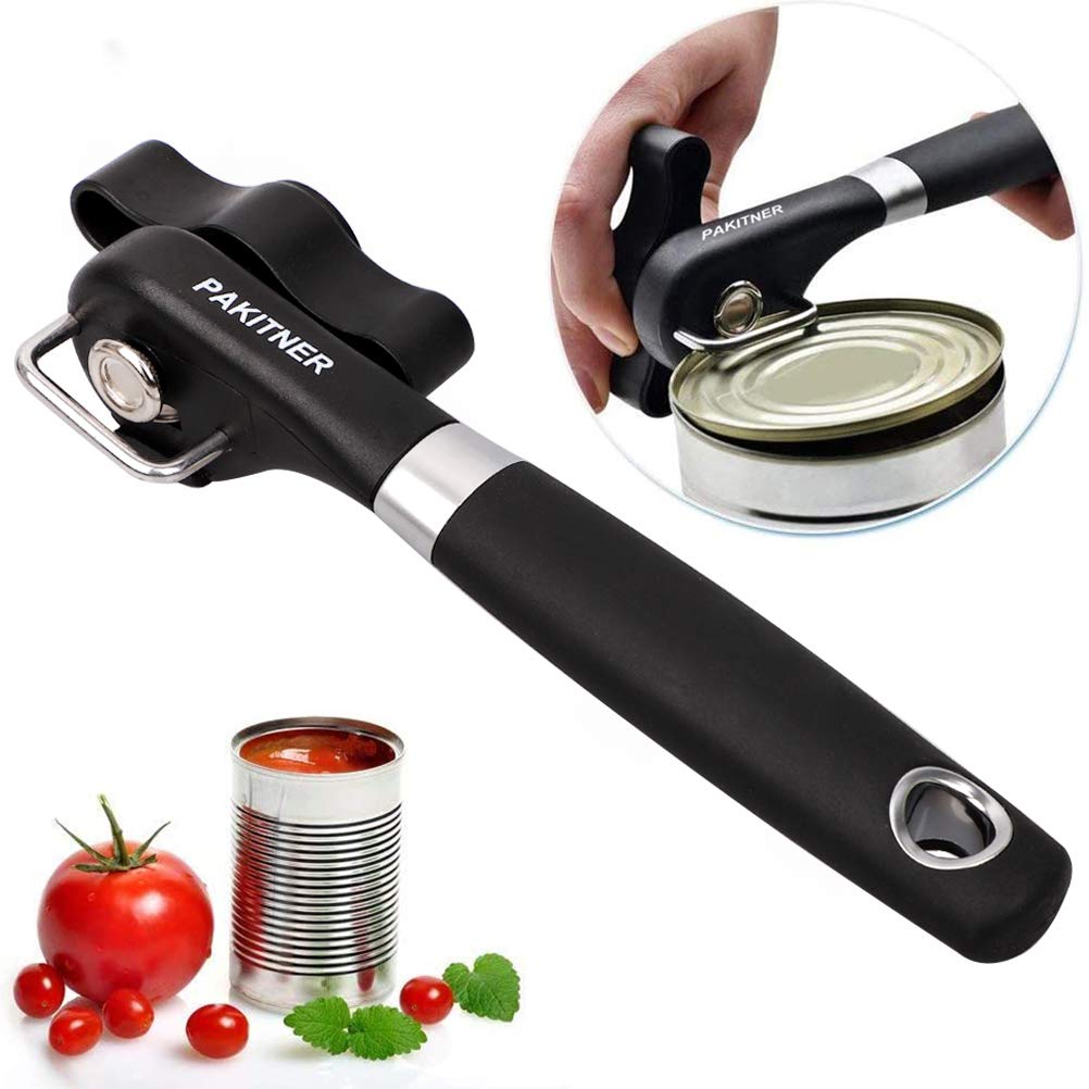 Pakitner- Safe Cut Can Opener, Smooth Edge Can Opener - Can Opener Handheld, Manual Can Opener, Ergonomic Smooth Edge, Food Grad