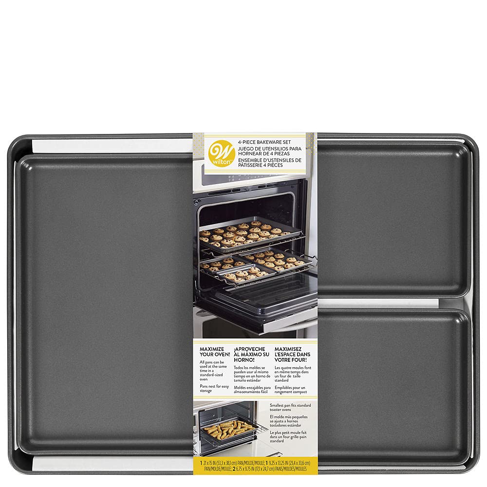 4 Piece Cookie Sheet Set