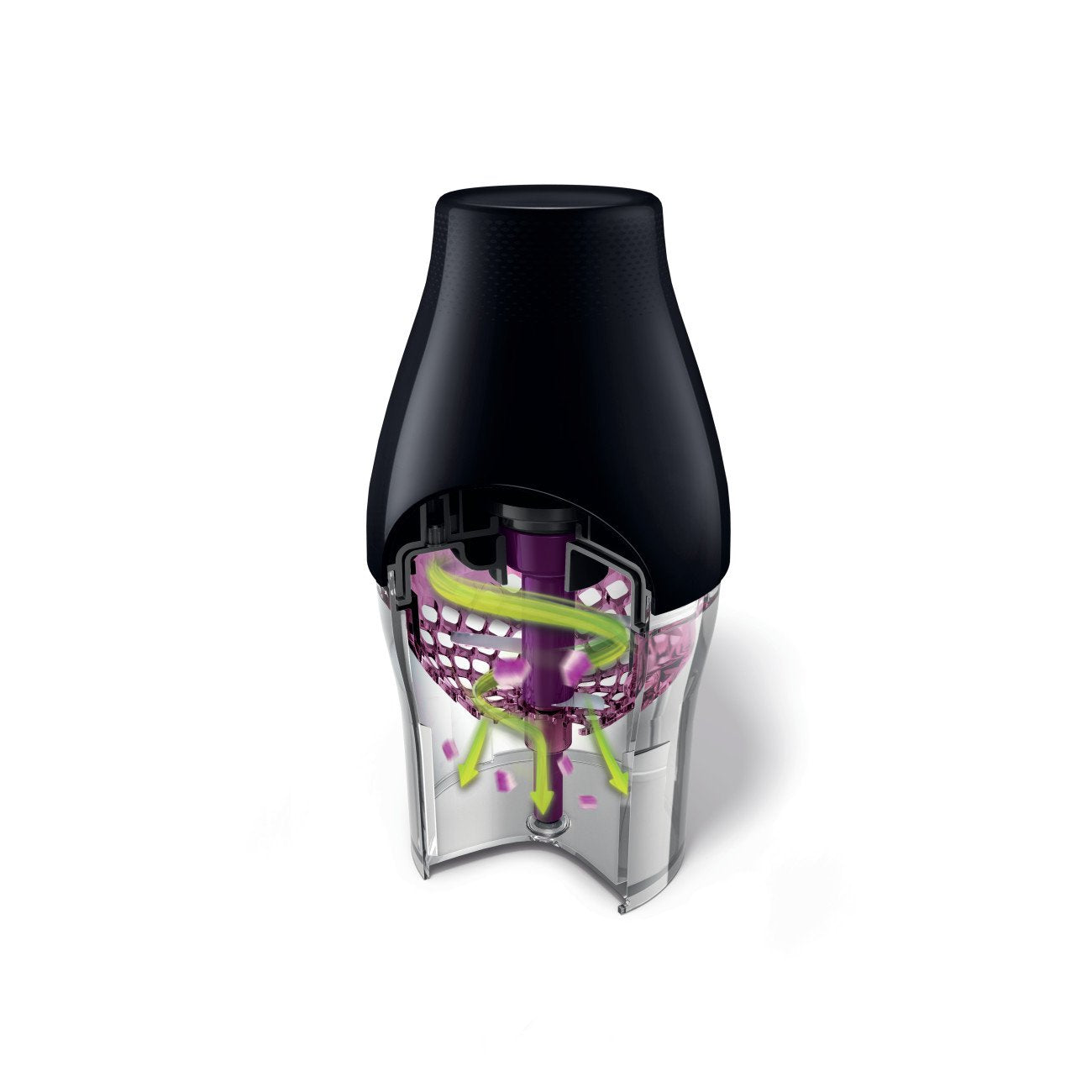 Philips Kitchen Appliances MultiChopper with Chop Drop Technology, Black, HR2505/26, 1.1L