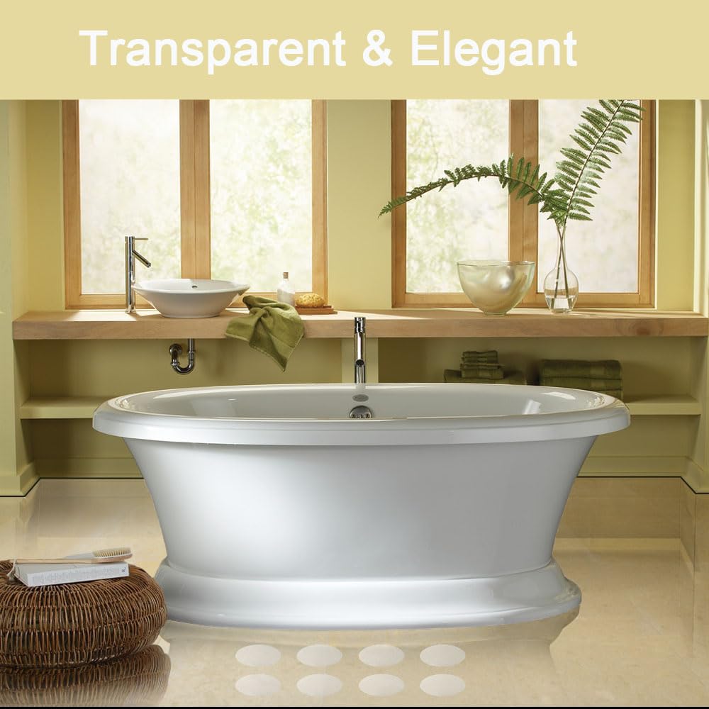 Daskfire Bath Tub Stickers, Non Slip Bathtub Treads, Anti Slip Shower Sticker, Safety Discs Decals Tape For Slippery Tubs Shower