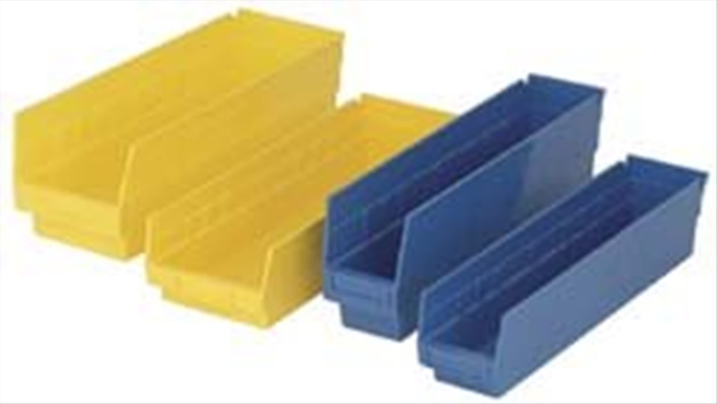 Quantum Storage Systems Shelf Bin Yellow 23-5/8In X 11-1/8In X 6In