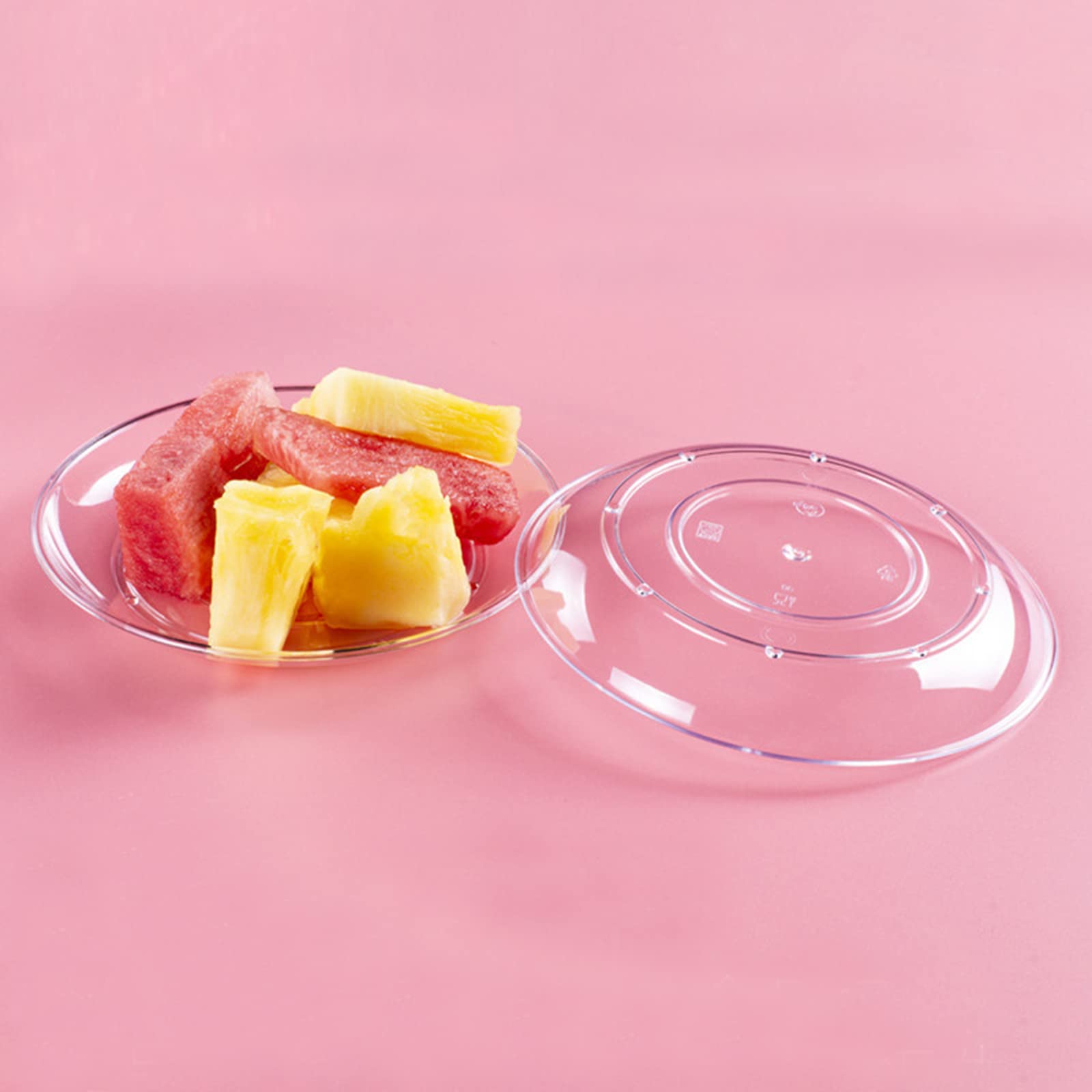 200 Pack Disposable Clear Plates 5 Inch Plastic Dessert Plates Wedding Cake Appetizers Plates For Party Dinner Bbq Travel