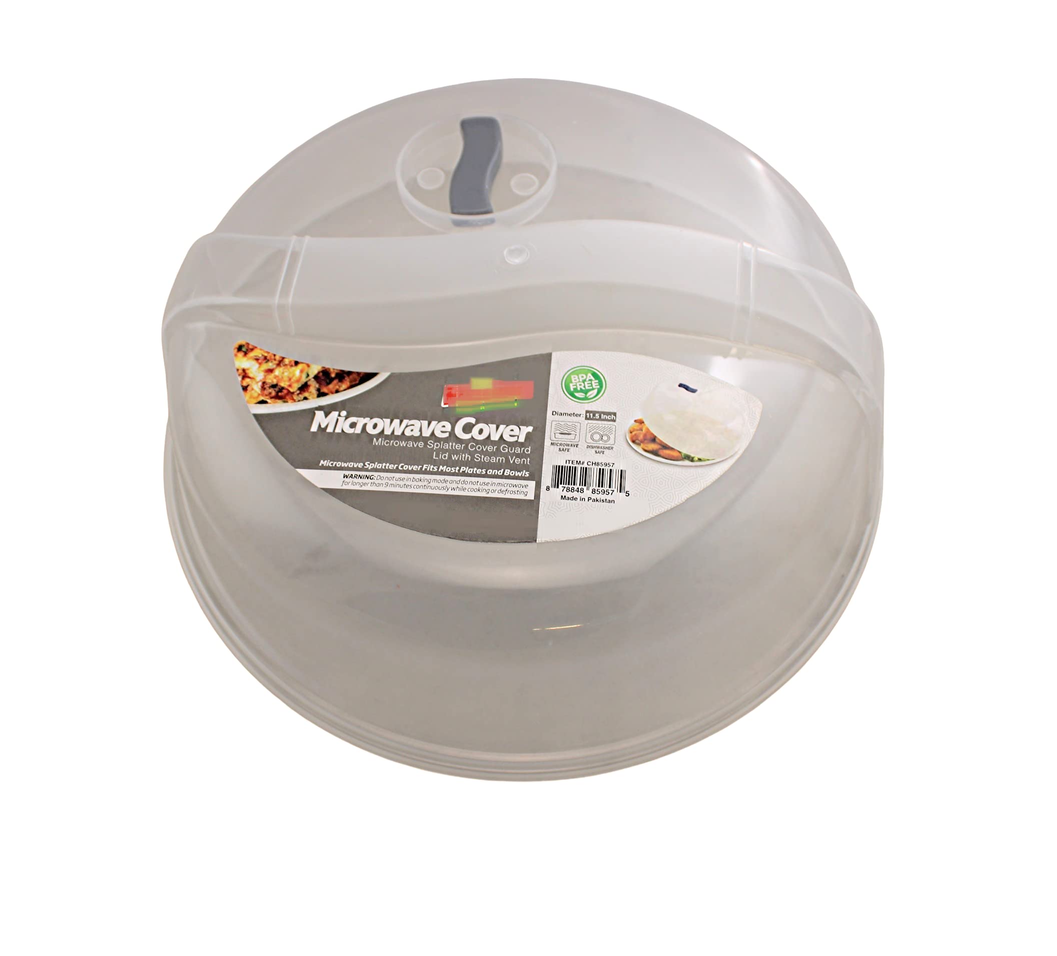 3 Piece Ventilated Microwave Splatter Covers Vented Shield 10.5 Inch Food Grade Bpa Free Finger Handle Keeps Food From Splatteri