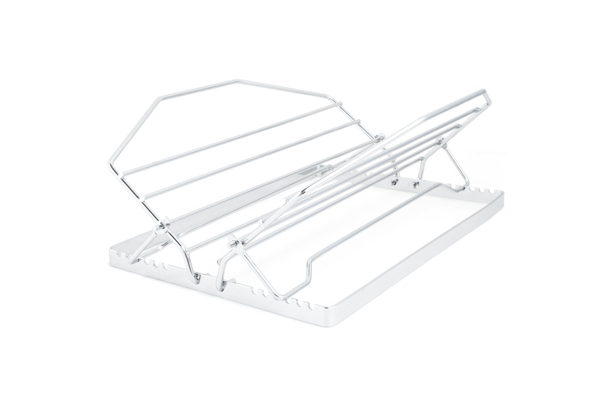 Fox Run Adjustable Roasting Rack, Chrome, Iron, 11.25 x 10 x 5 inch, Model 5831, Silver
