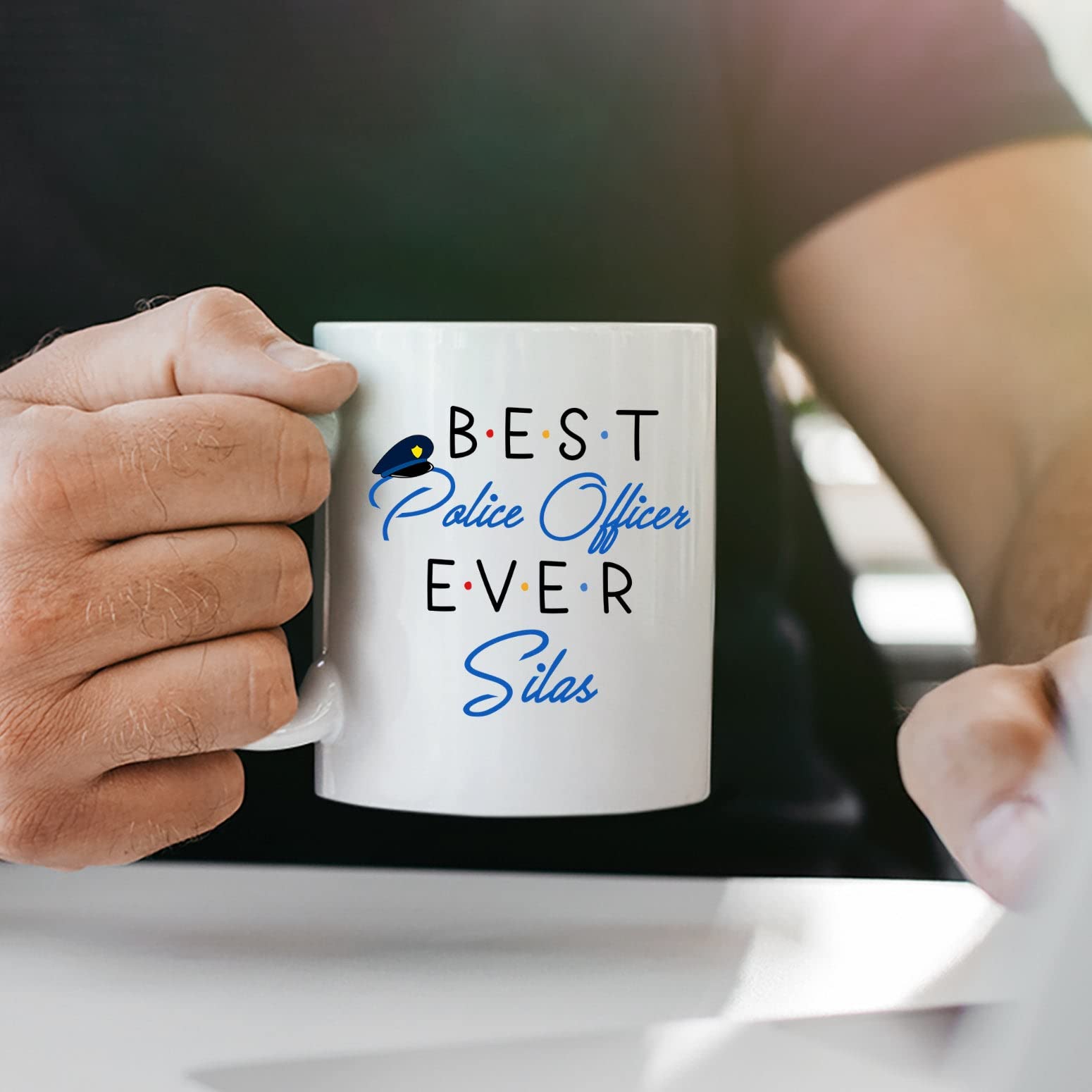 Best Police Officer Ever Mug, Custom Police Officer Gifts, Police Officer Coffee Mug, Police Mug For Police Officer/Law Enforcem