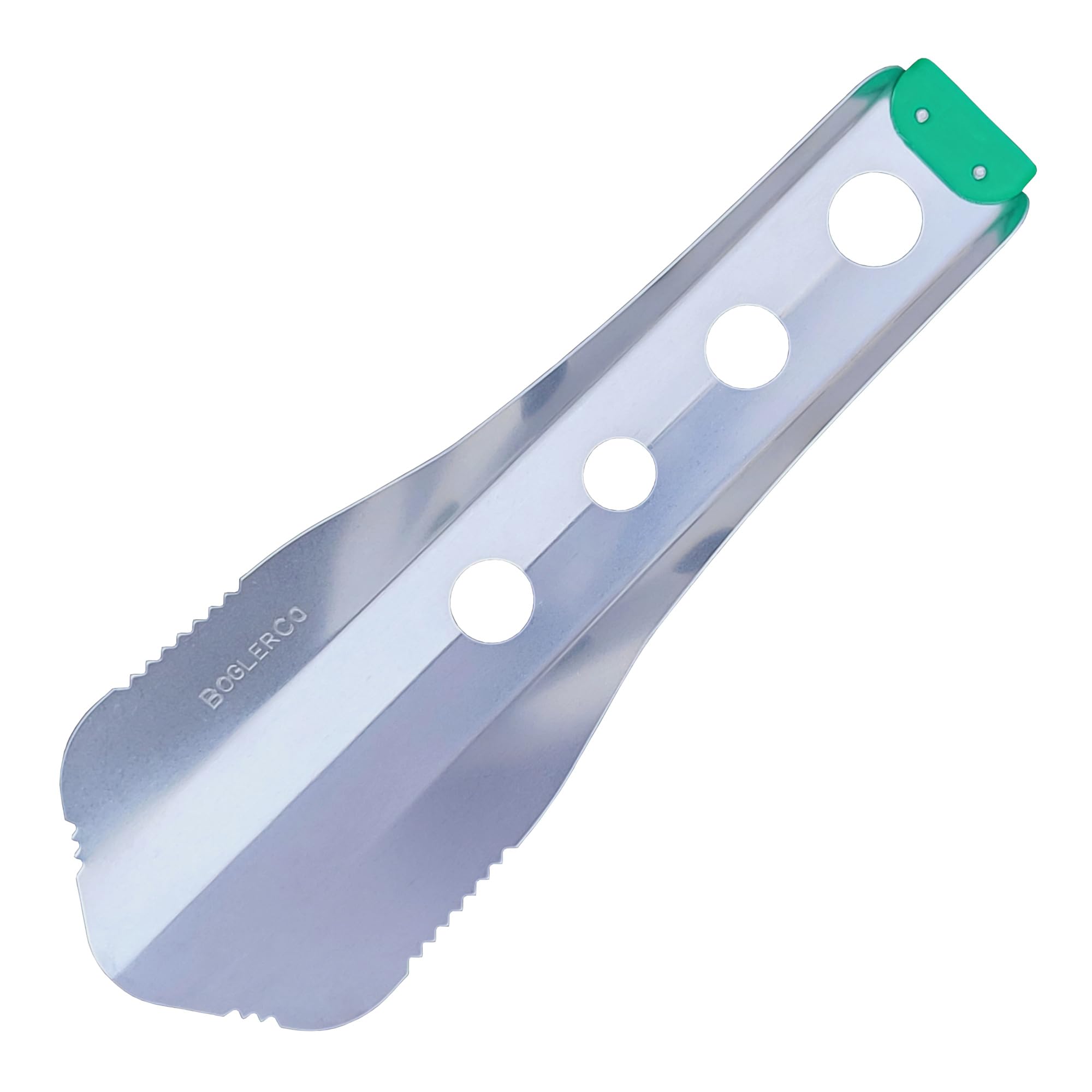 BoglerCo Ultralight Backpacking Trowel, 0.48 oz (13.5g) Grass Green