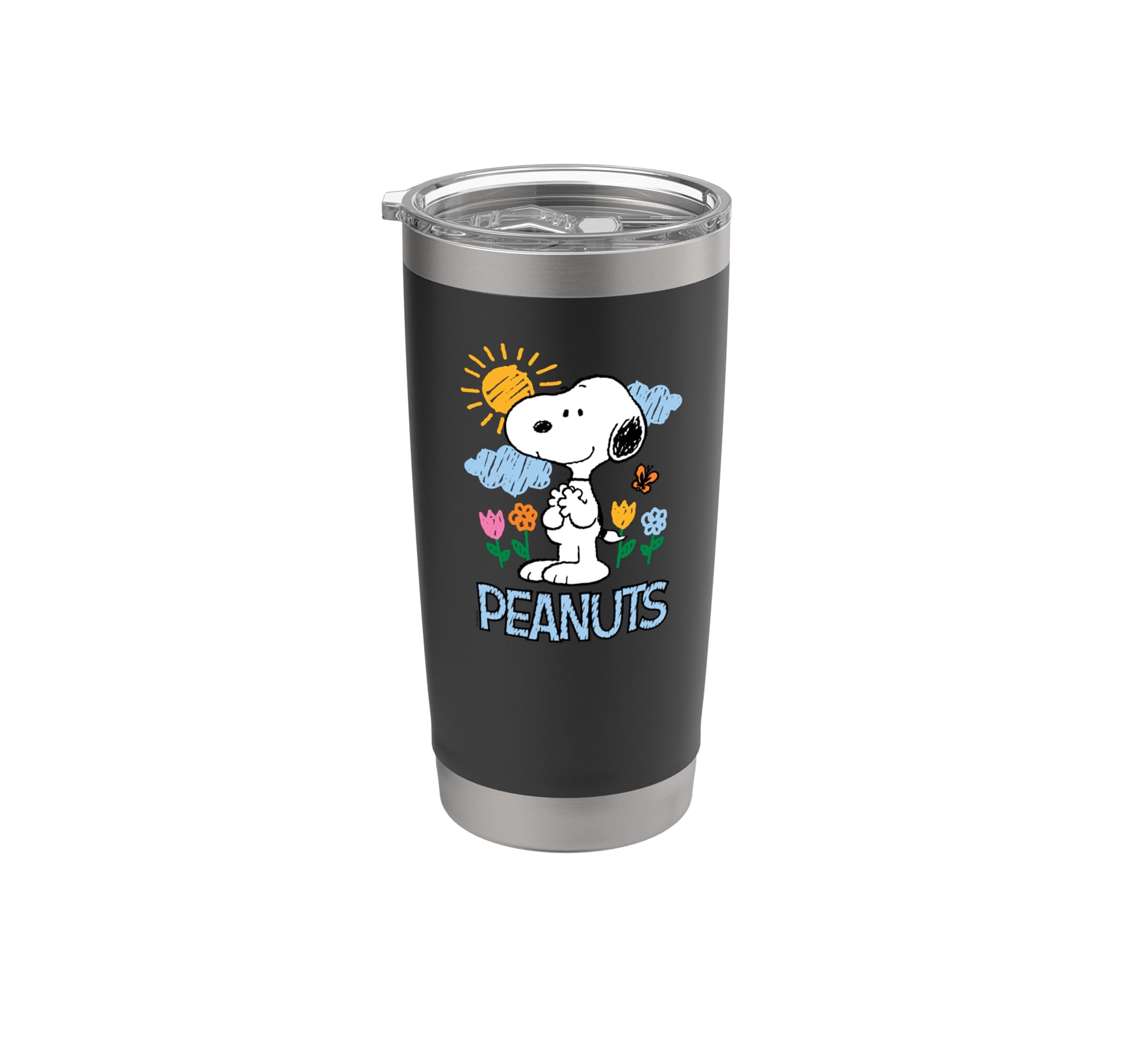 Snoopy Spring Flowers Stainless Steel Insulated Tumbler