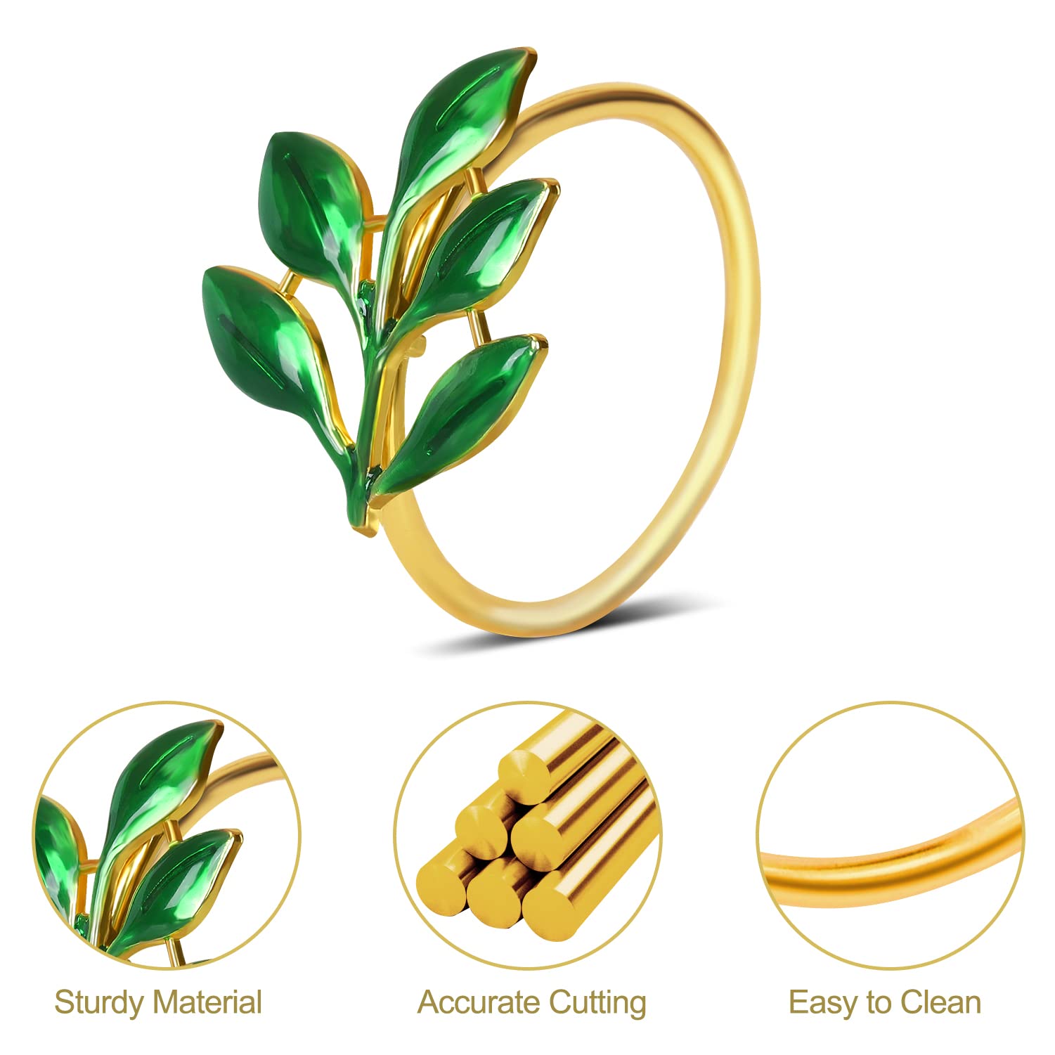 Kposiya Napkin Rings Set Of 20 Hollow Cut Metal Napkin Holder Dinning Table Setting For Wedding Party Banquet Christmas Dinner D