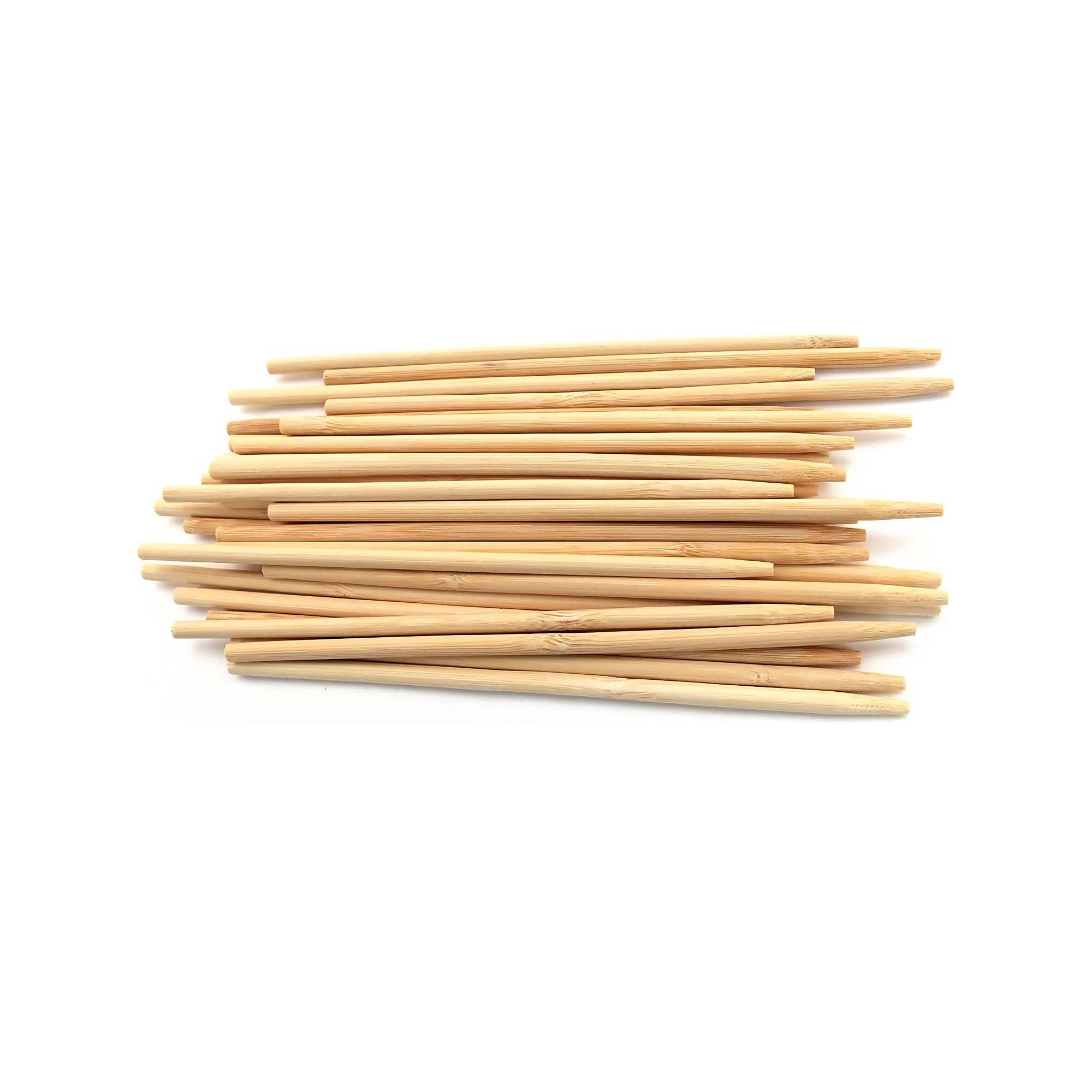 Bamboomn - 5Mm Semi-Point Candy Apple Bamboo Skewers - 8.5'' (21.5Cm) - 1,000 Pieces