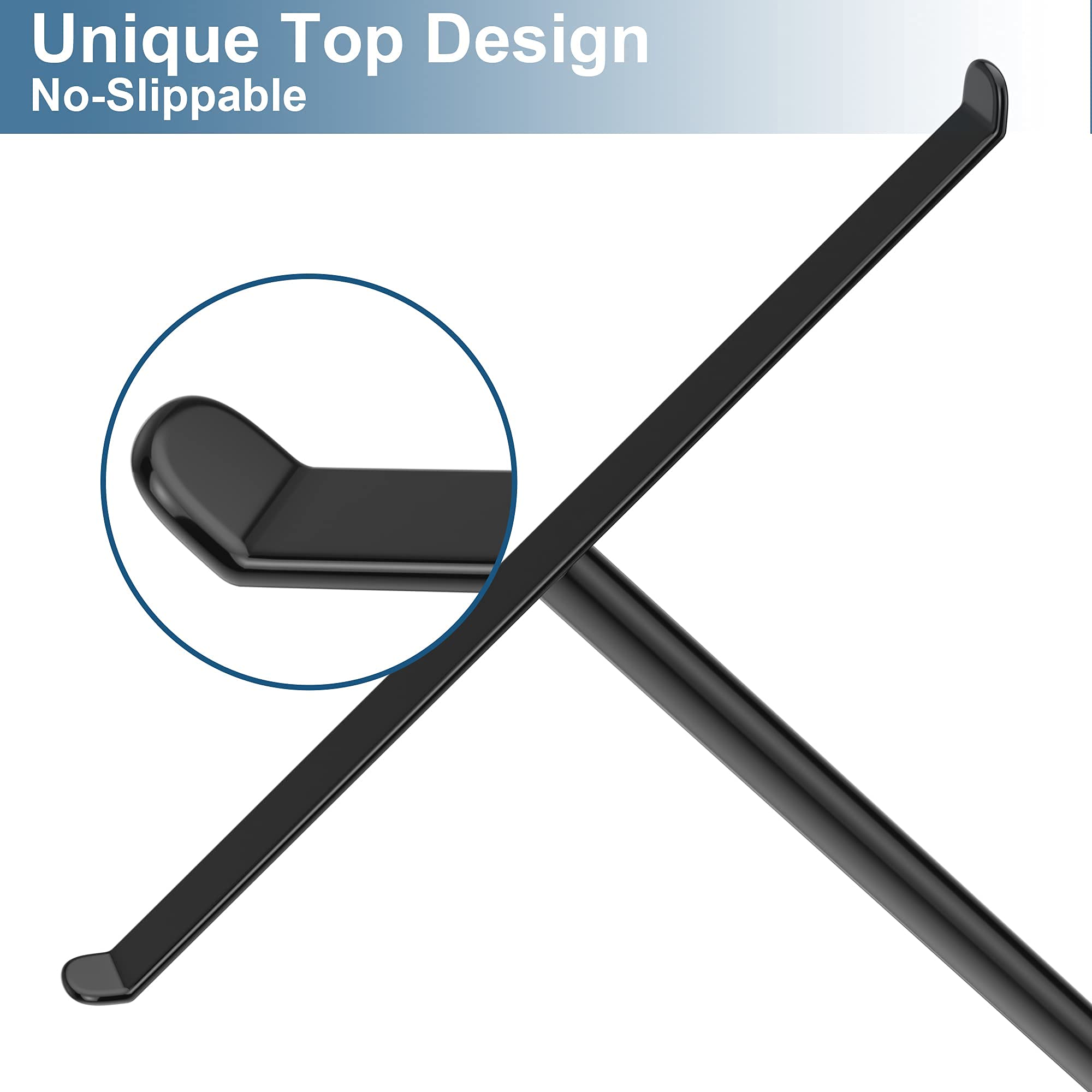 niffgaff Towel Rack T-Shape Hand Holder, Lightweight Black Stainless Steel, Bathroom & Kitchen Organizer