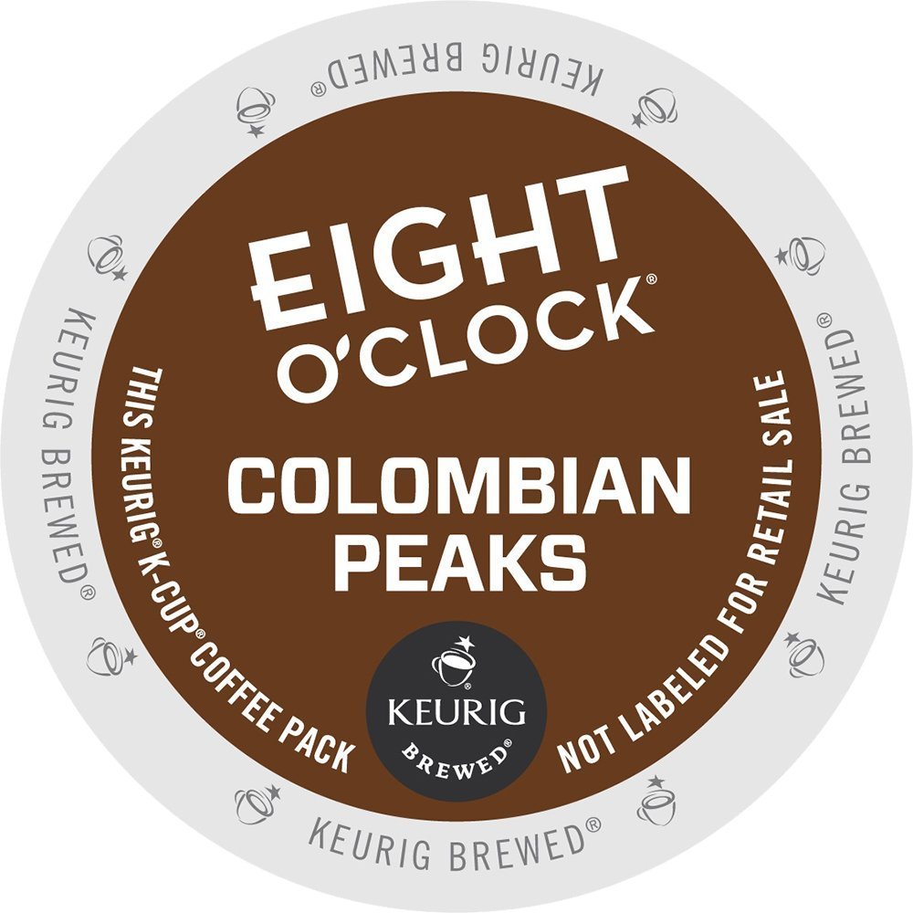 Eight O 'Clock Coffee Colombian Peaks Keurig Single-Serve K-Cup Pods, Medium Roast Coffee, 120 Count