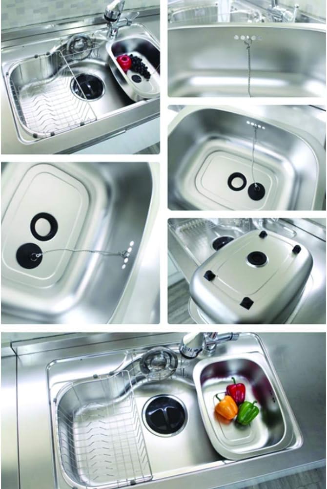 Wanang Stainless Steel Washing-Up Bowl Multi-Purpose Dish Tub For Sink/Wash Basins/Dishpan For Sink (Waterspout Type)