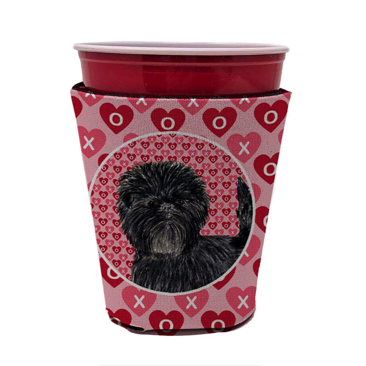 Affenpinscher  Red Solo Cup Beverage Insulator Hugger