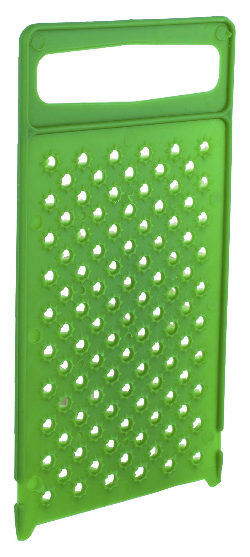 Flat All Plastic Cheese Grater - Ergonomic Hand Grater - Professional Cheddar Grater Handheld