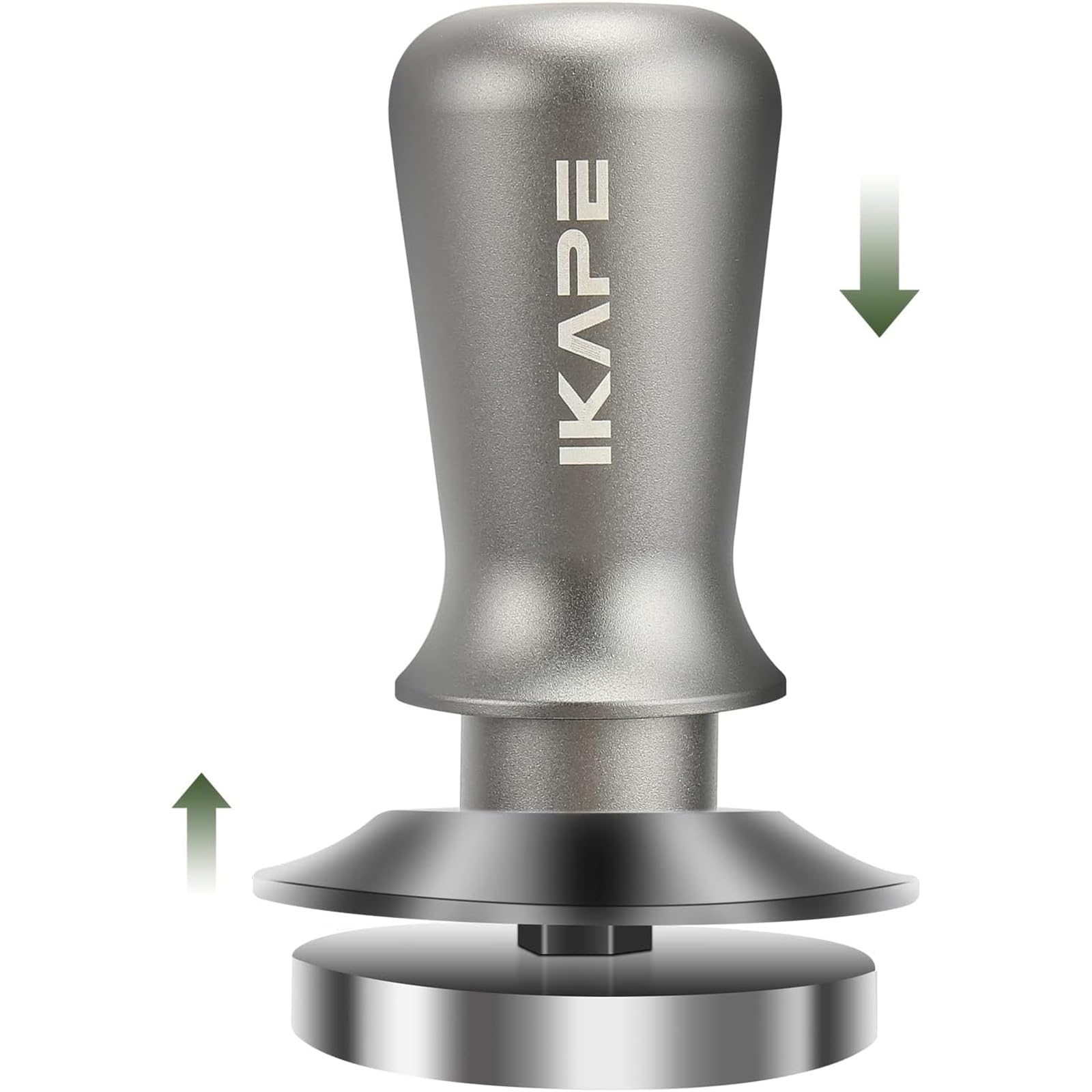 Ikape 49Mm Espresso Tamper, Premium Barista Coffee Tamper With Calibrated Spring Loaded, 100% Flat Stainless Steel Base Tamper F