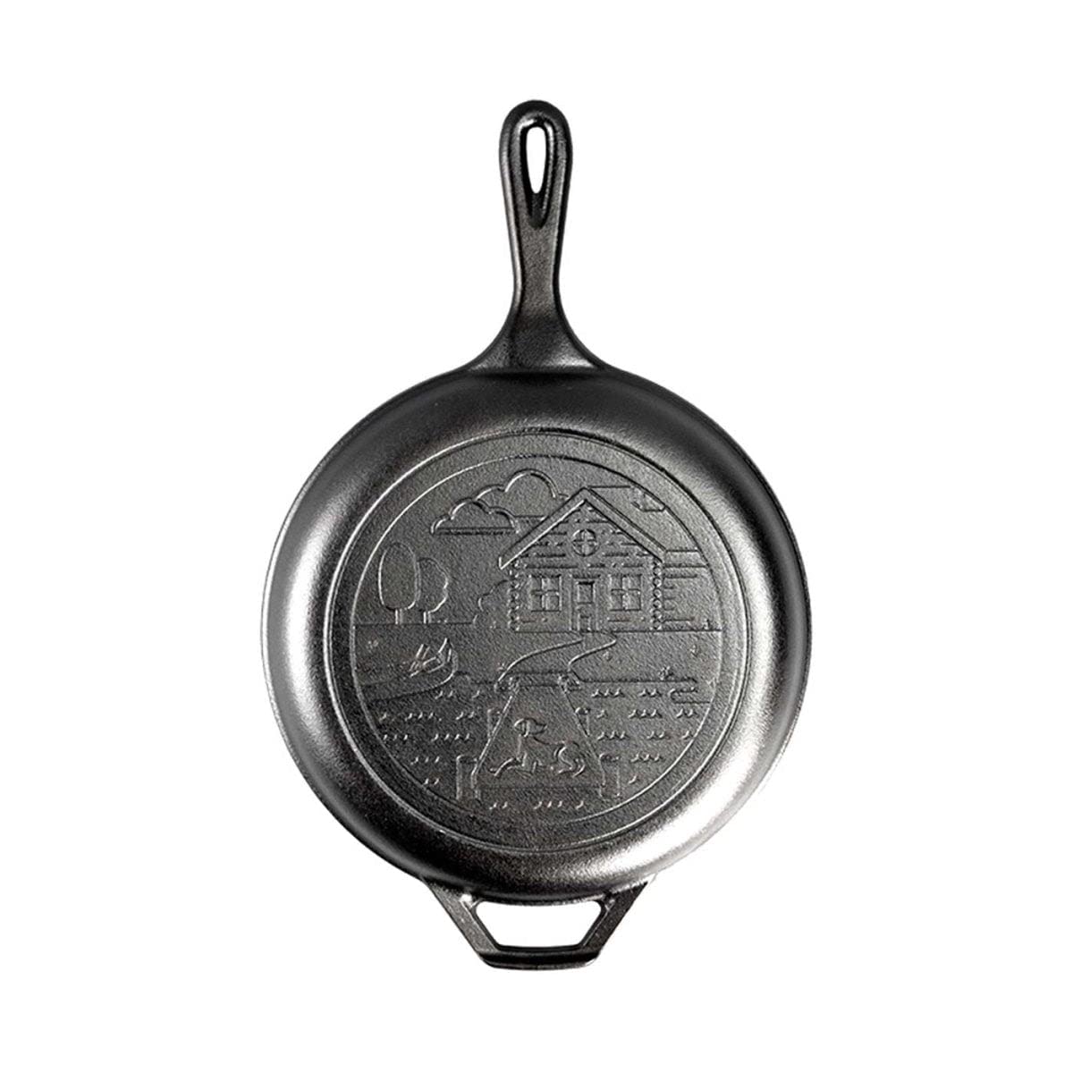 Lodge Cast Iron Cabin Combo Cooker, 3.2 Quart, Black, Model LCCWND