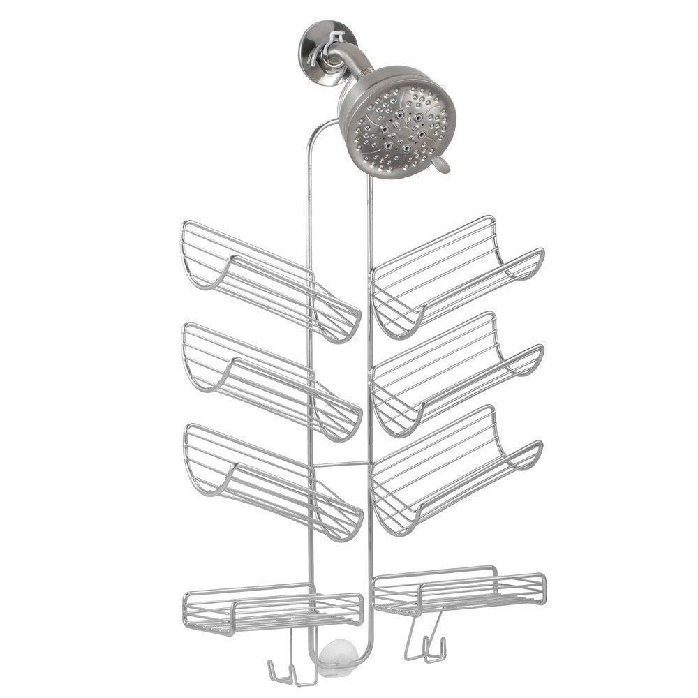iDesign Steel Hanging Shower Caddy, The Verona Collection - 25    x 14    x 4   , Silver