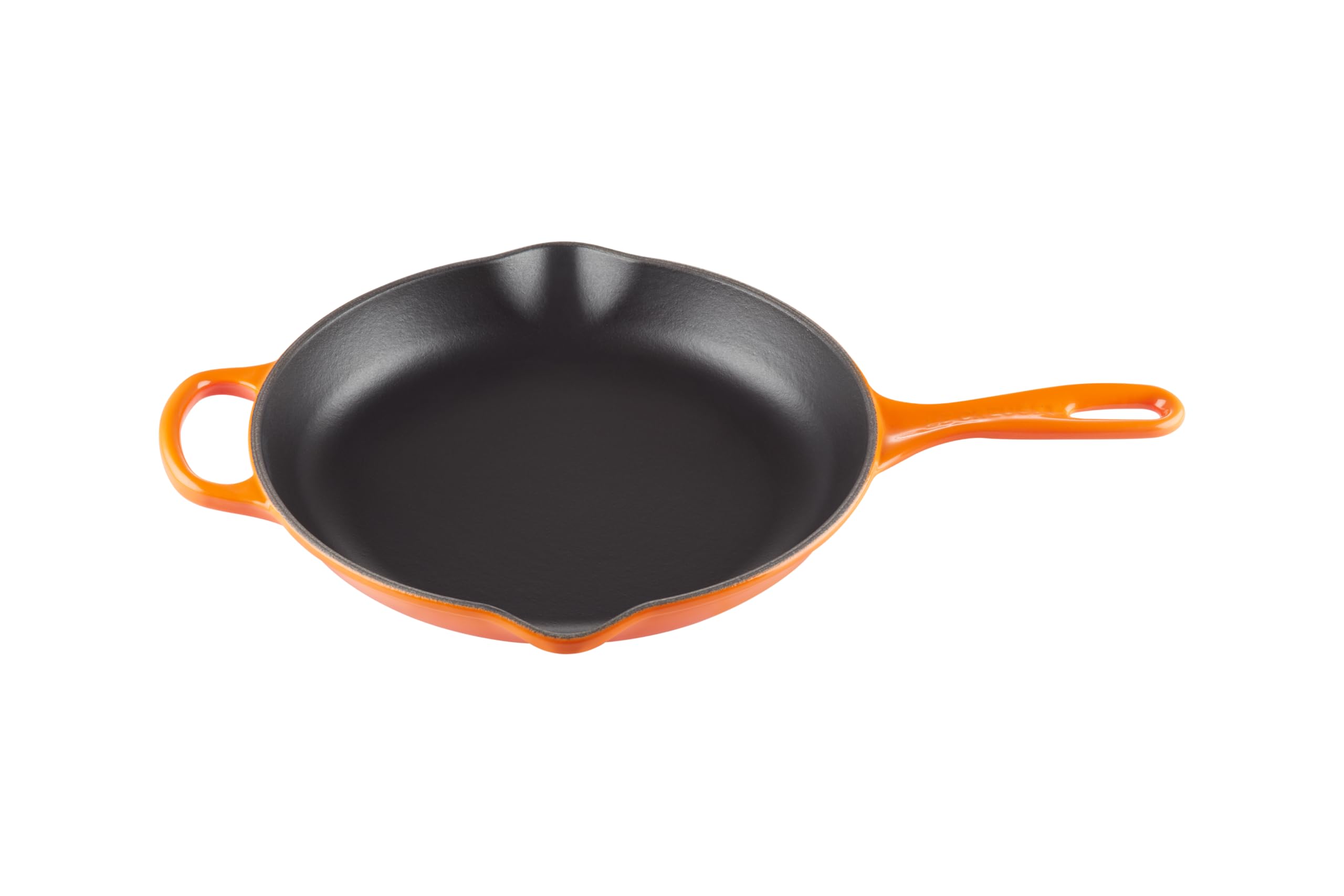 Le Creuset Enameled Cast Iron Signature Iron Handle Skillet, 10.25 (1-3/4 Qt.), Flame