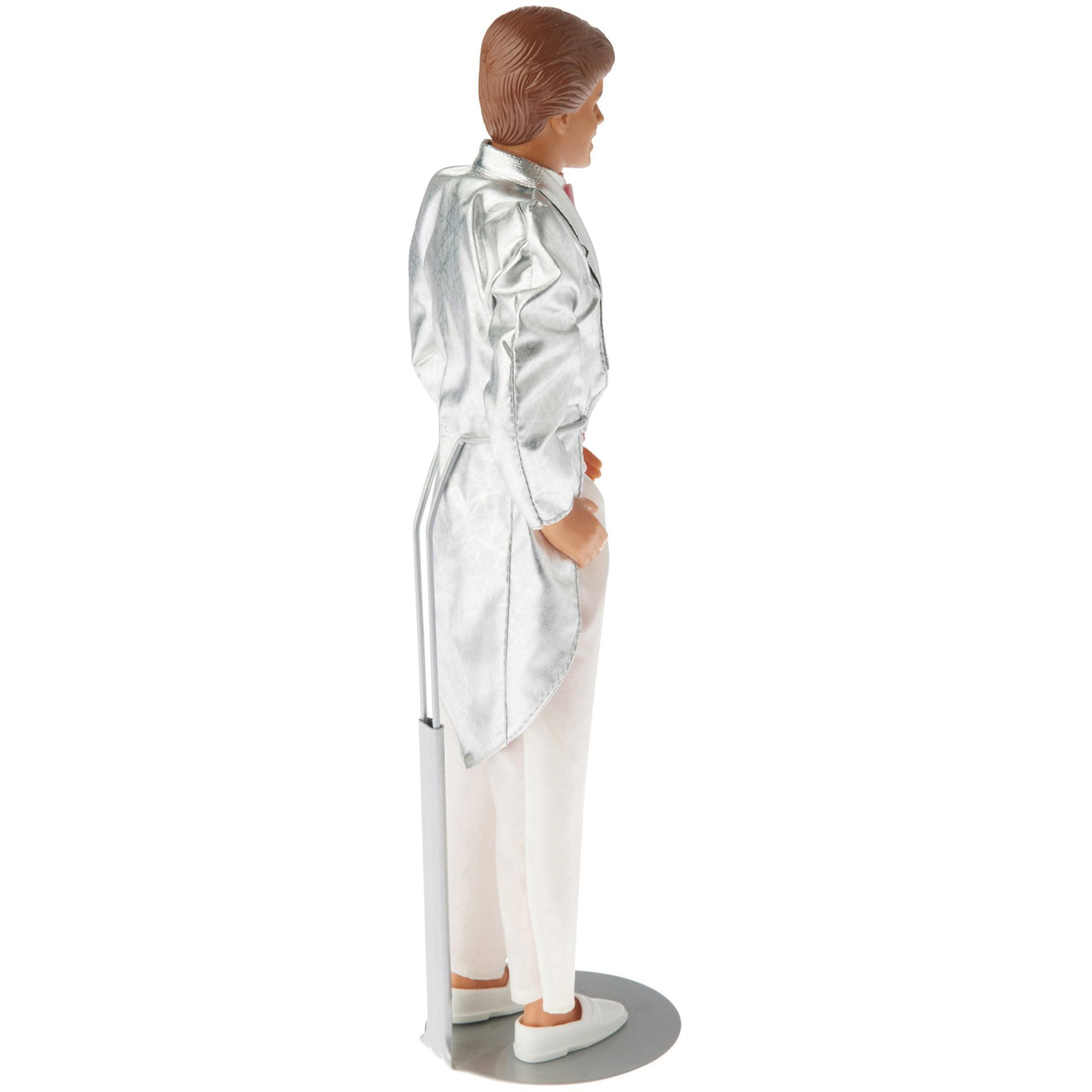 Plymor Dsp-5175S Silver Adjustable Doll Stand, Fits 10, 11, And 12 Inch Dolls Or Action Figures, Waist Is 175 To 225 Inches Wide