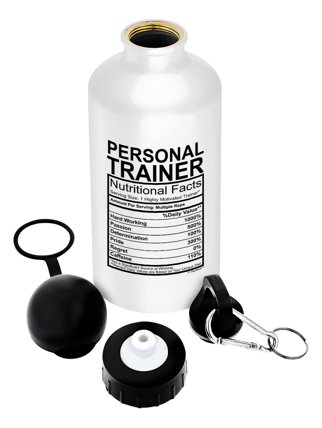 Thiswear Personal Trainer Gifts For Women Personal Trainer Nutritional Facts Personal Trainer Gift Ideas Gift 20-Oz Aluminum Wat